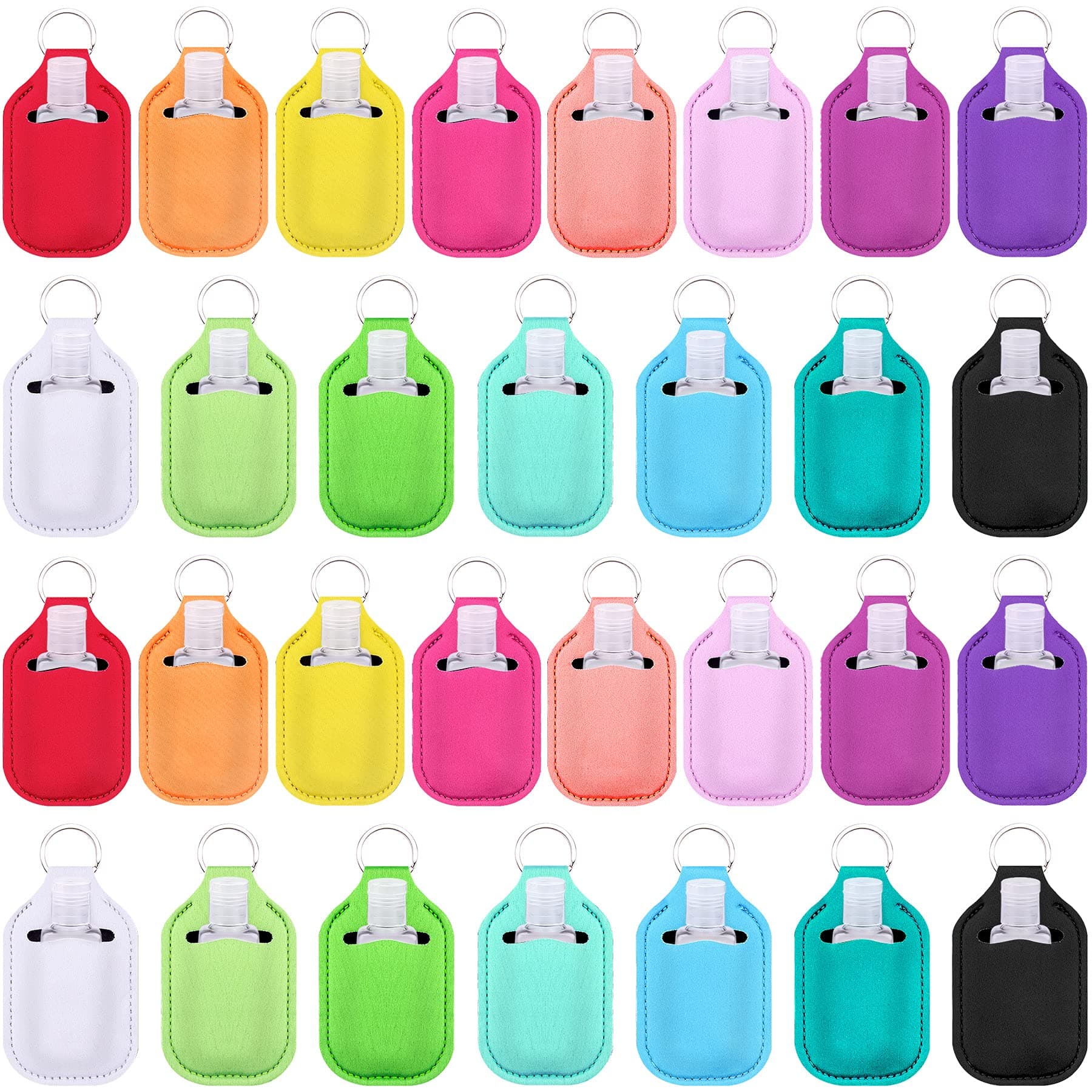 60 Pieces Hand Sanitizer Holders Empty Travel Bottles Set