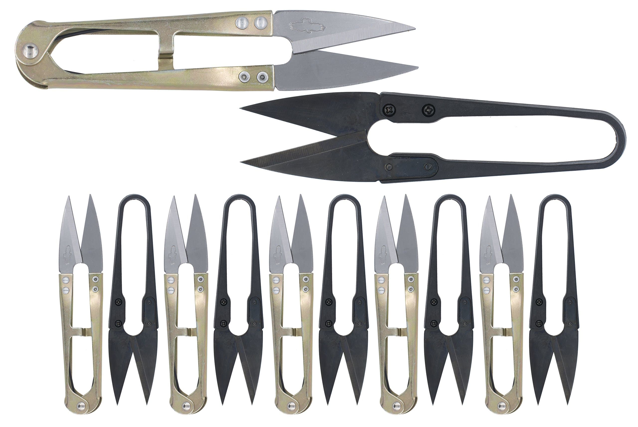 Golden EagleDouble Sharp Quick-Clip Lightweight Thread Clippers Trimming Scissors & Thread Snips (12pc Combo)