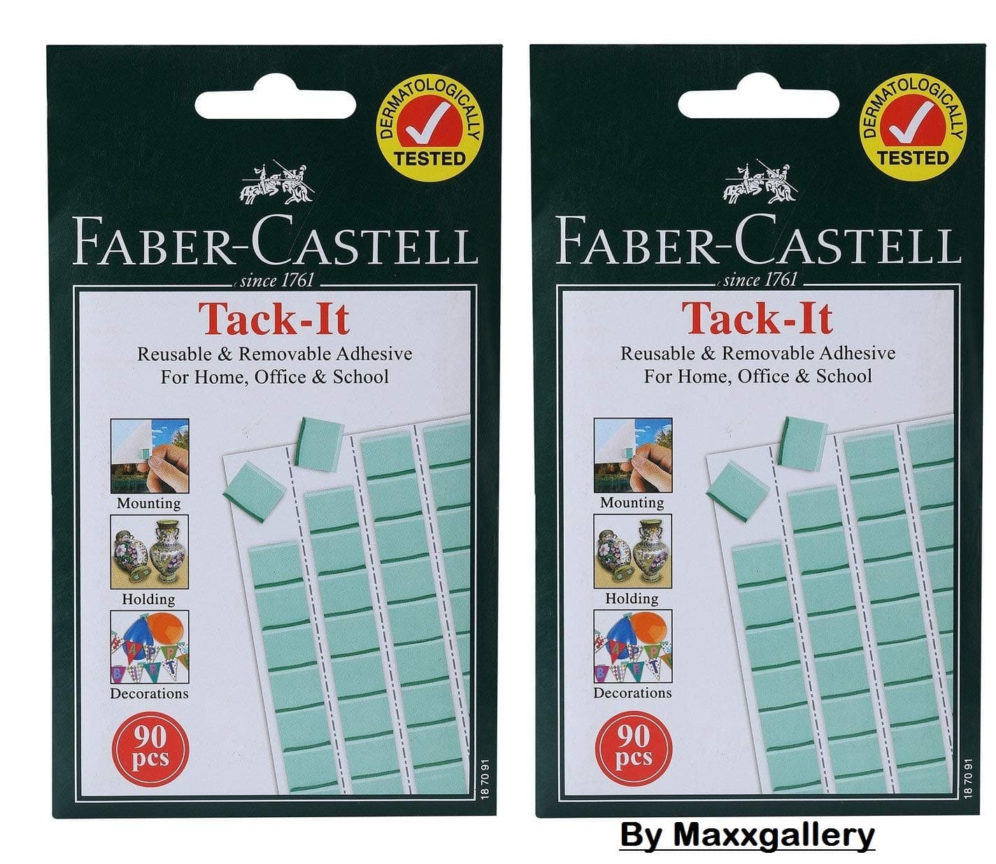 Faber-Castell Tack-It - 90 Reusable Plastic Pins (2 Pack)