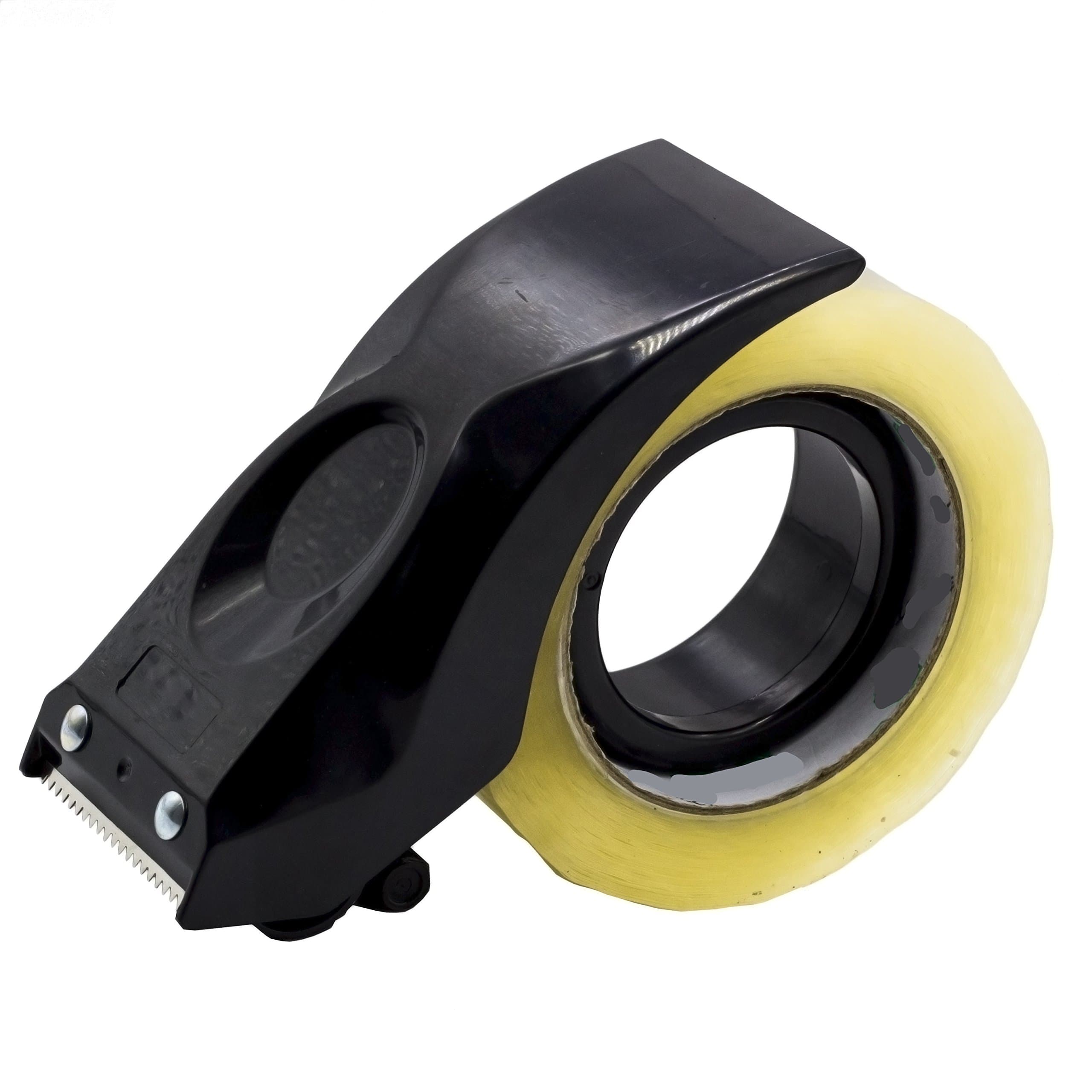 Easy-Mount 2 Inch Tape Gun Dispenser Packing Packaging Sealing Cutter Black Handheld Warehouse Tools