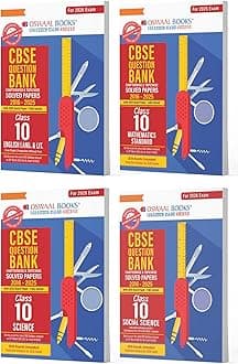 Oswaal CBSE Question Bank English | Maths Standard | Science | Social Science (Set of 4 Books) For Class 10 | Based On Latest CBSE Syllabus with 800+ Questions | Chapterwise & Topicwise For 2026 Exam