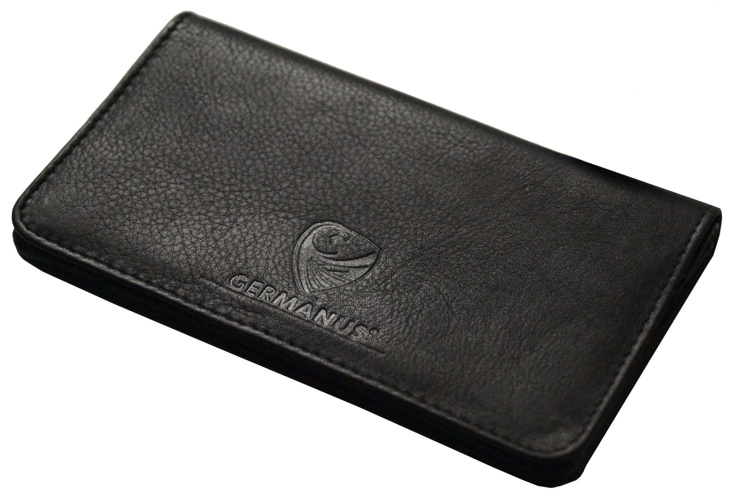 GERMANUS Classicus II Black Leather Tobacco Pouch