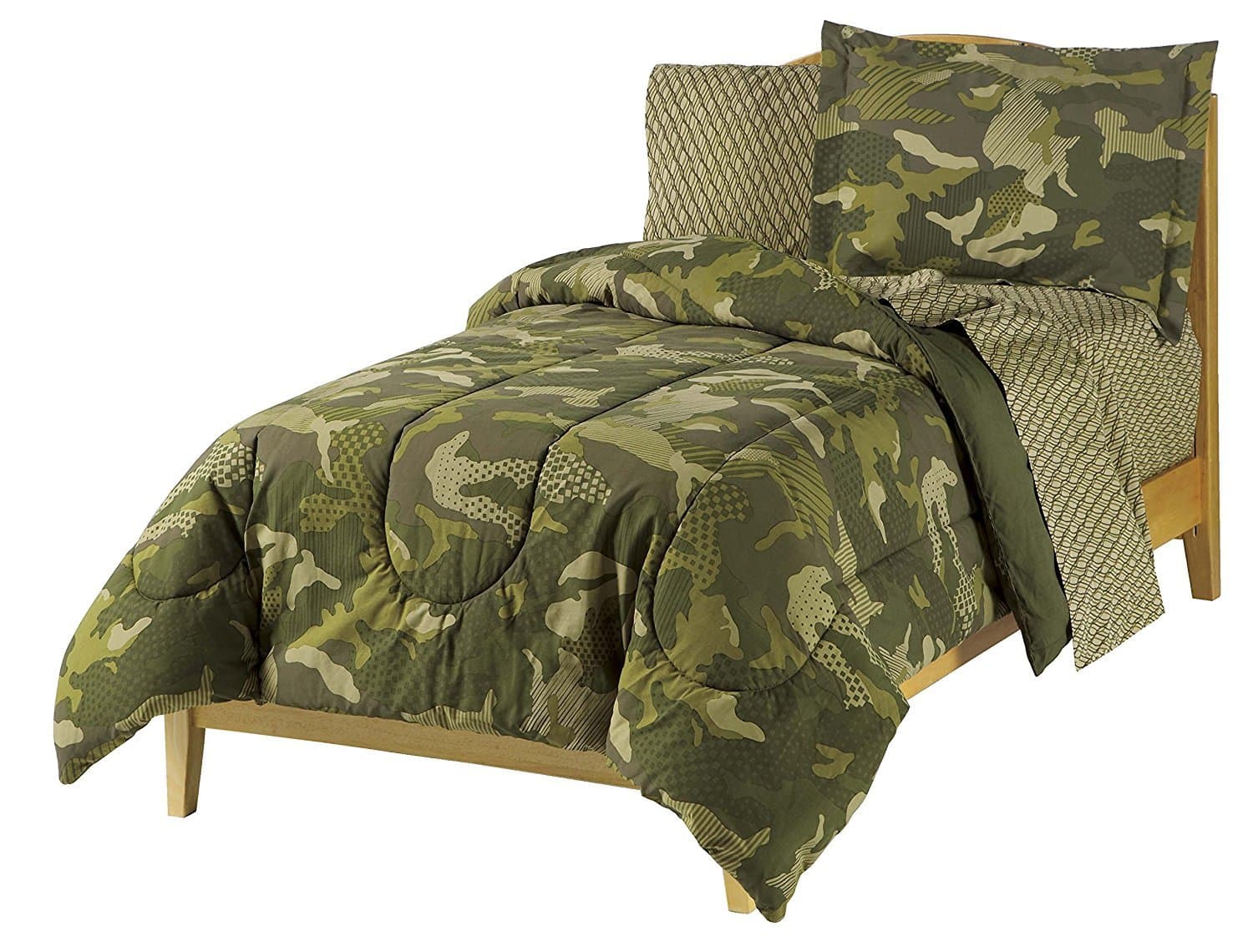 dream FACTORYBoys Army Green Desert Camo Comforter Set, Multi, Full