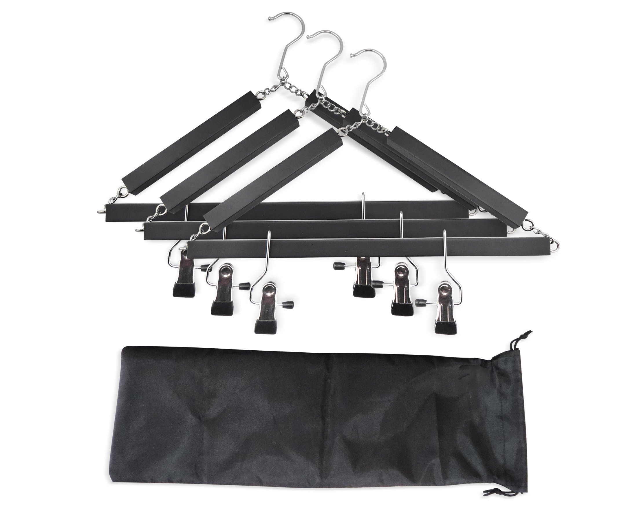 OXVIATOR Collapsible Travel Hangers (Set of 3) - Highly Compact, Innovative and Original Design with Space Saving Potential - Easy Storage and Carry