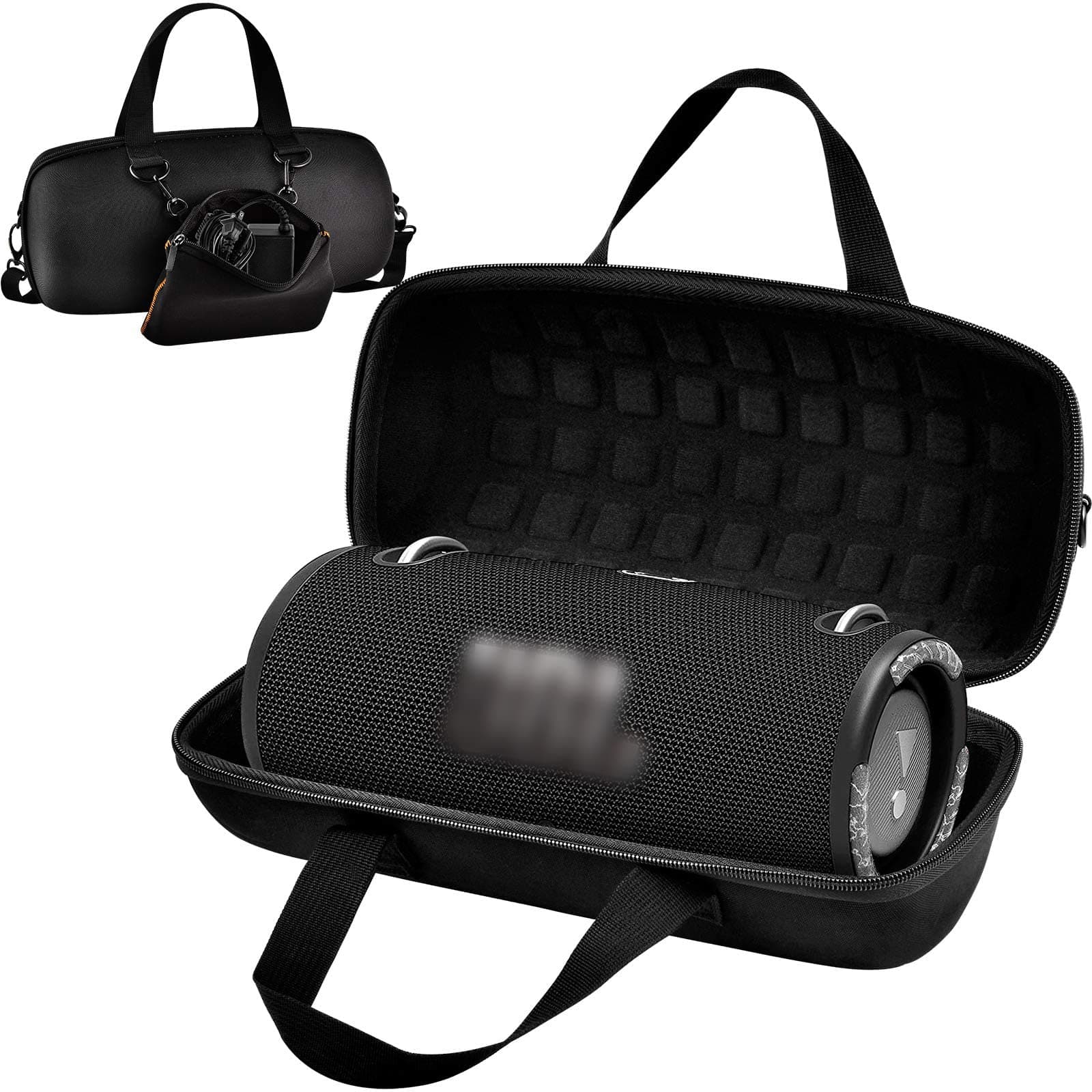 Hard Case for JBL Xtreme 3/ Extreme 2 Portable Waterproof Wireless Bluetooth Speaker, Travel Carrying Storage Holder with Zipper Pocket Bag Fit for Charger Adapter and Accessories