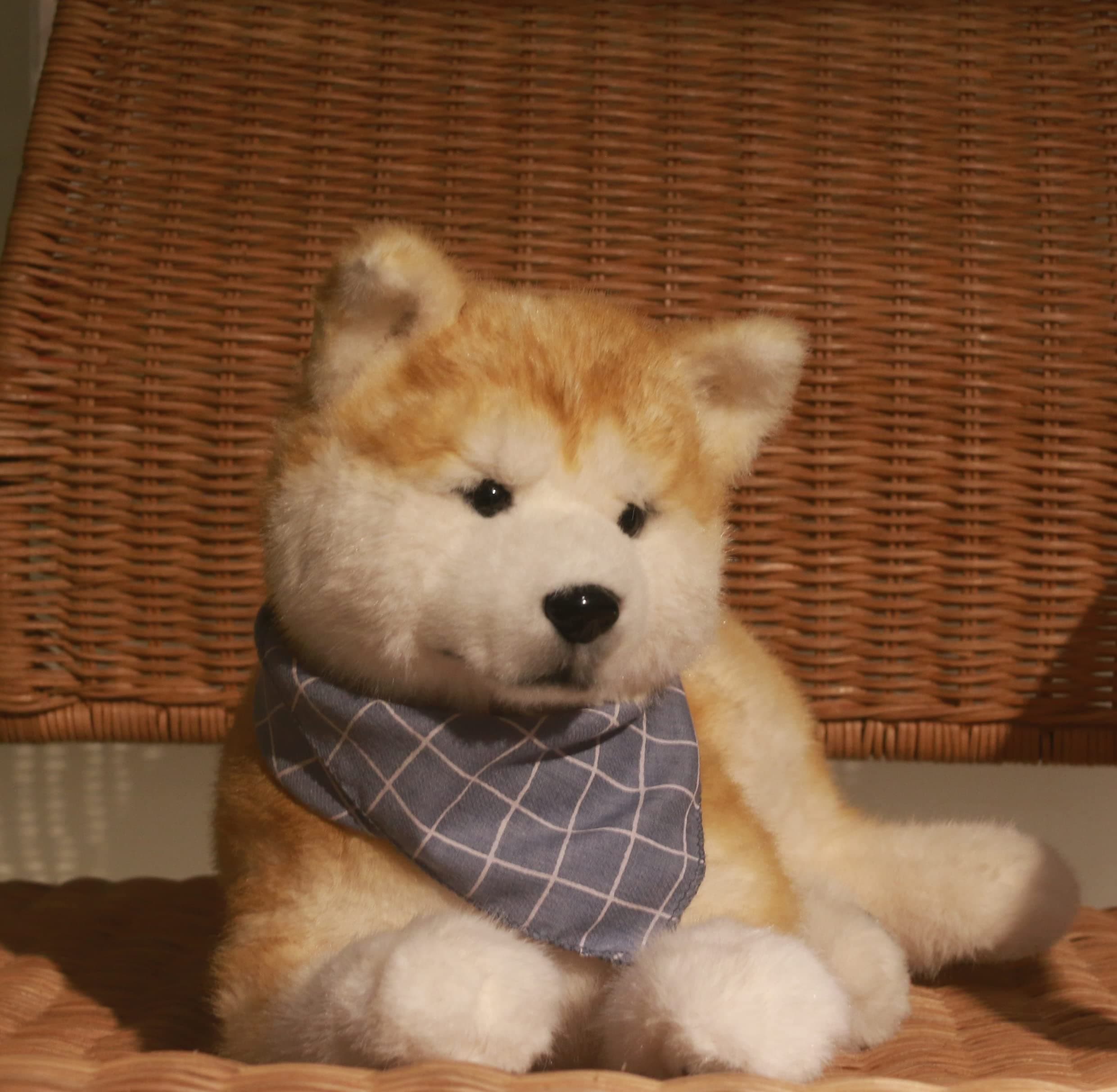 Chongker Dog Stuffed Animals Shiba Inu Dog Plush - Handmade Realistic Toy,Cuddly Plush Puppy Companion Pet