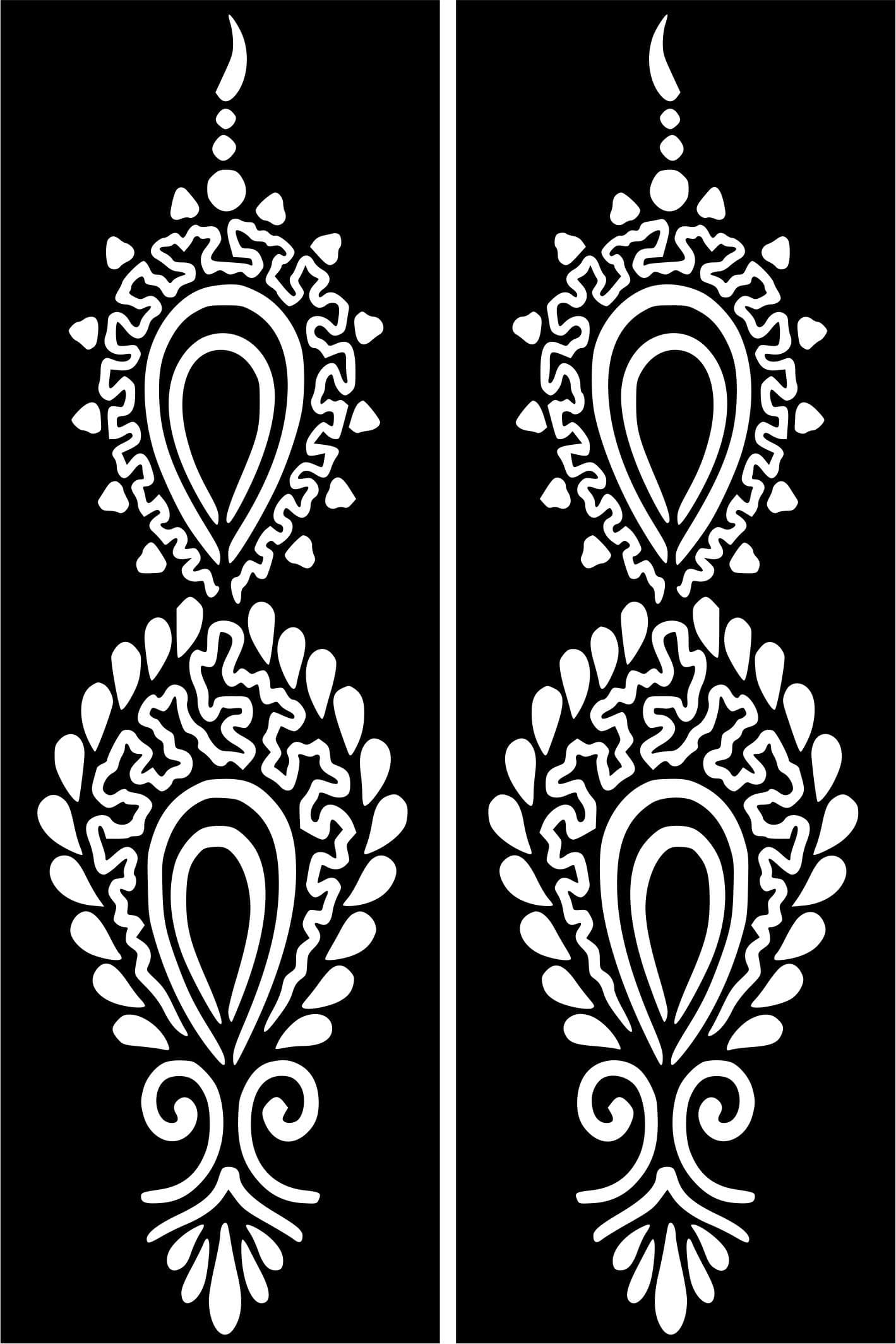 HENNA STICKERS TATTOO BODY ART/ MEHNDI STENCILS TEMPLATE DECAL