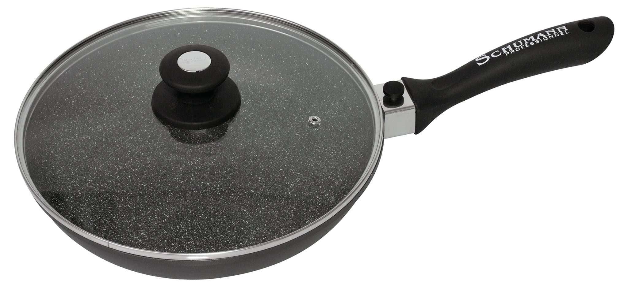 SCHUMANN PROFESSIONNEL SPO23 02800 Moove Pan Cast Aluminium Non-Stick Coating 28 x 28 x 12 cm Black