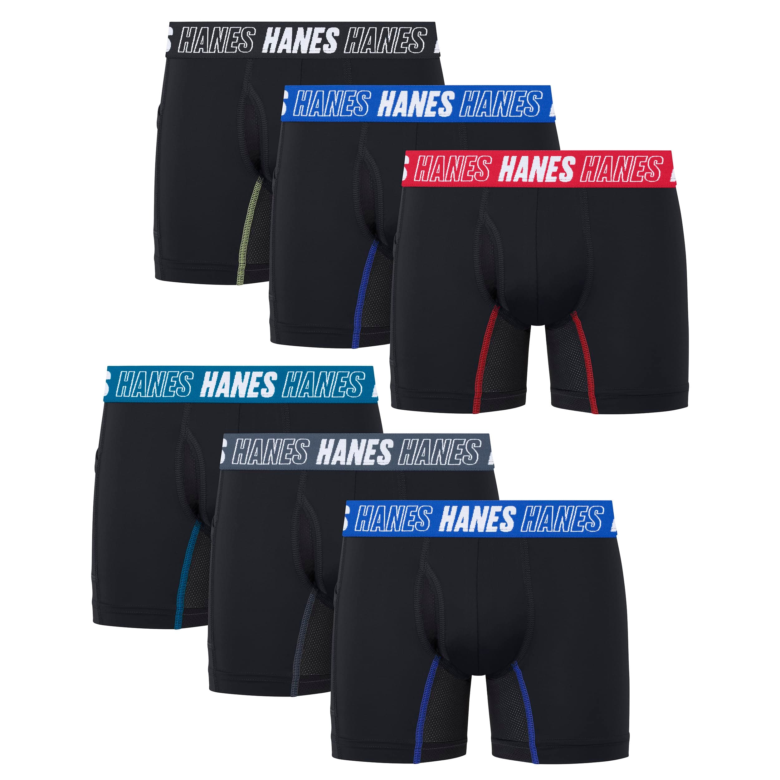 Boys' Moves Underwear, Anti-chafe Boxer Briefs for Boys, 6-pack