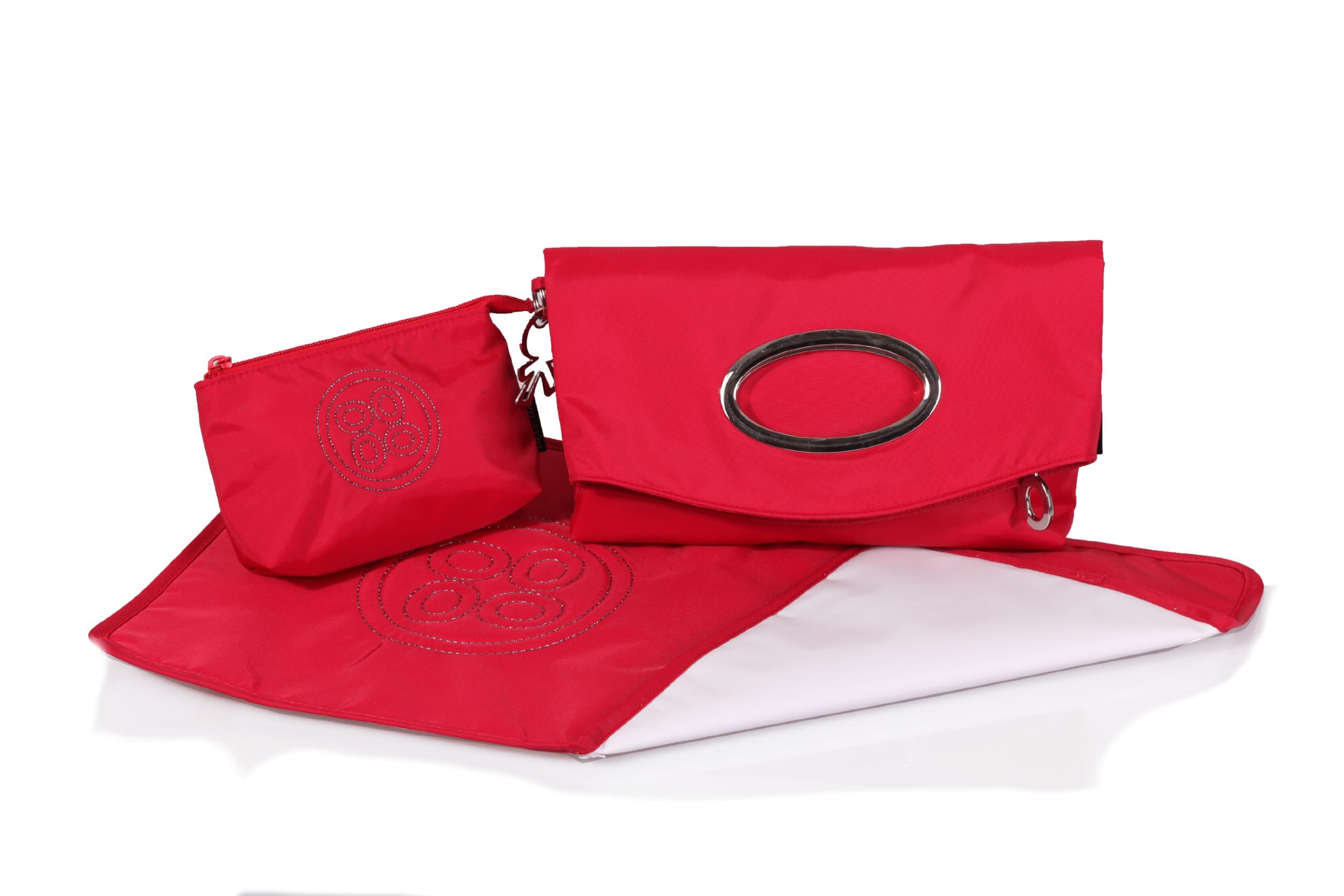 okiedog Luxe Classic Lilliput diaper bag red