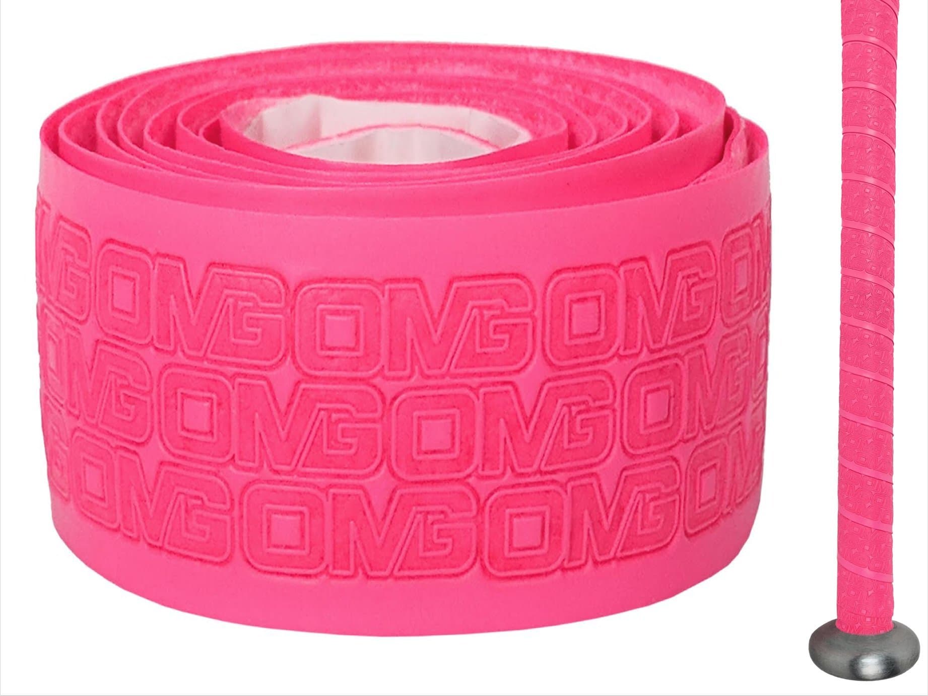Oh My Grips Cushioned Hand Grip Wrap Tape OMG | Premium Quality, Great for All Bats and Racquets: Baseball, Softball, Tennis, Badminton, Cricket, Even Ping-Pong Paddles!