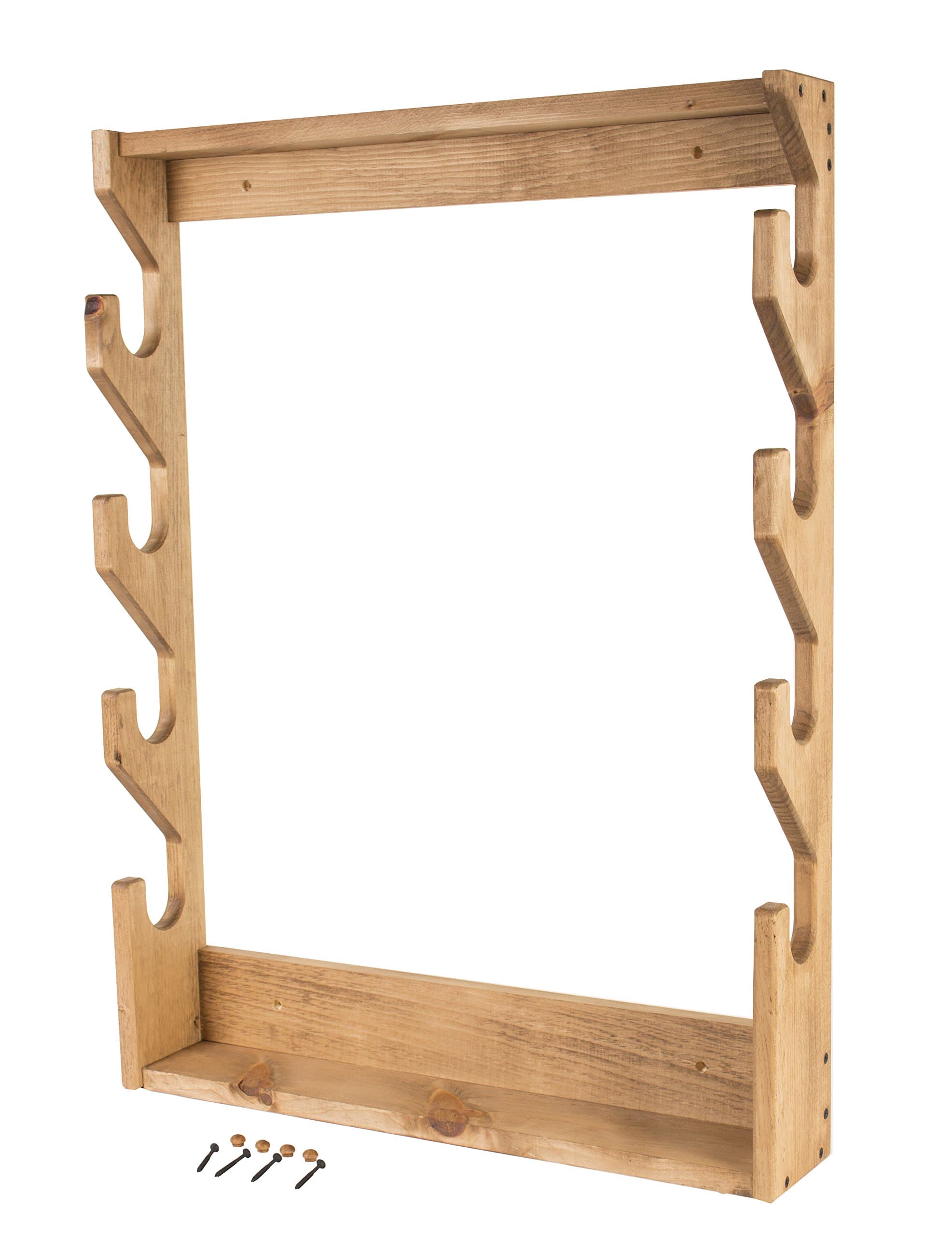Walnut Hollow Country Wood Four Gun Rack with Hand-Rubbed Finish