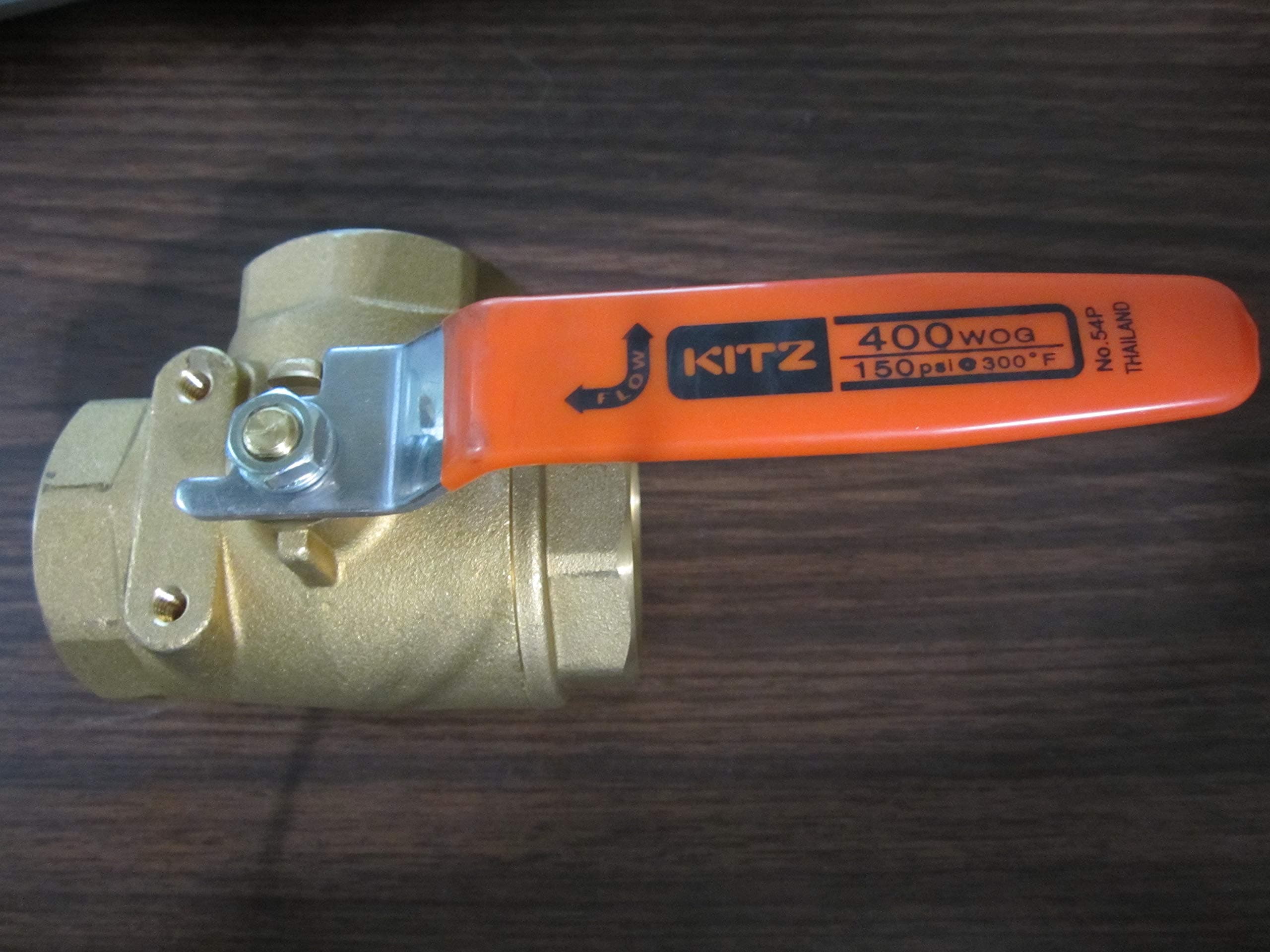 3/4'' Kitz # 54P (AKTNP) Bronze 3 Way L Port Ball Valve New Threaded End 400 WOG