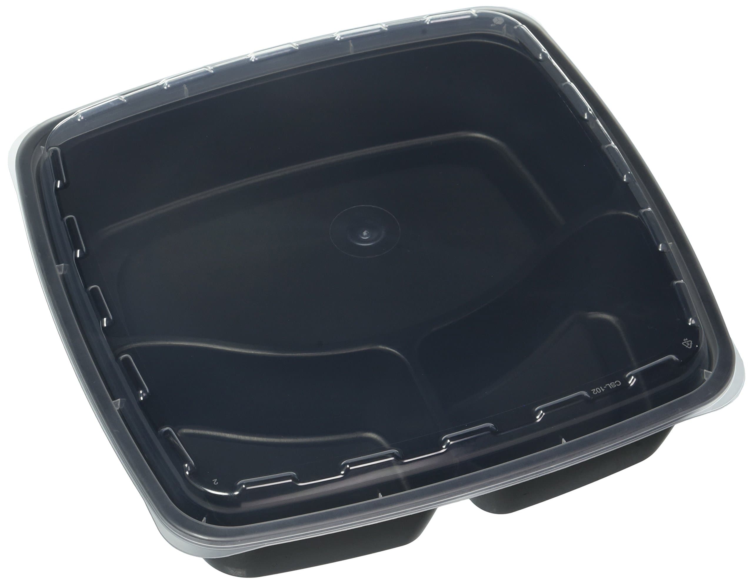 Modern Home Chef Meal Prep Containers with Lids BPA-Free, Reusable, Microwavable 28 oz (Set of 10)