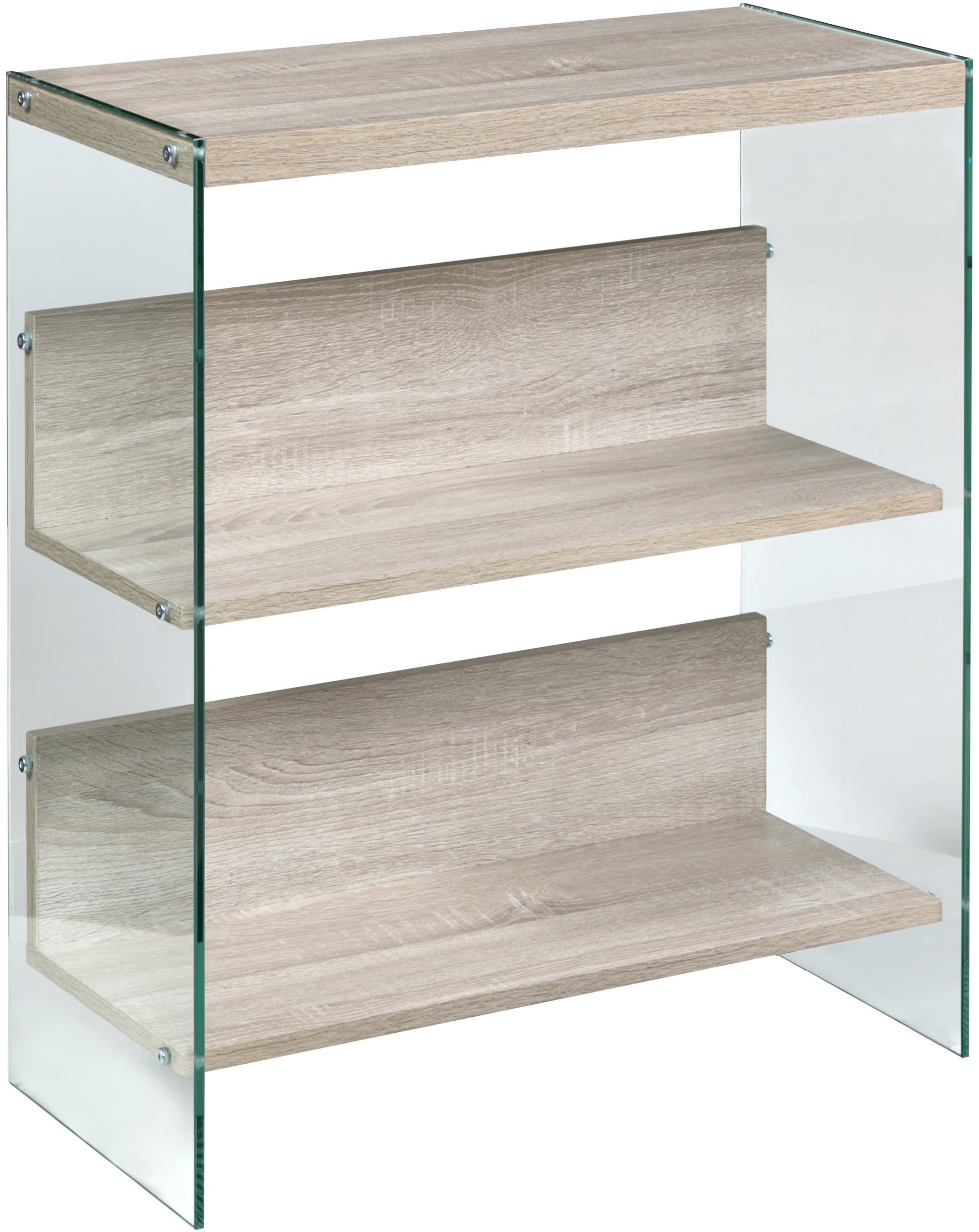 OneSpace Escher Skye 3-Tier Bookshelf, Light Oak