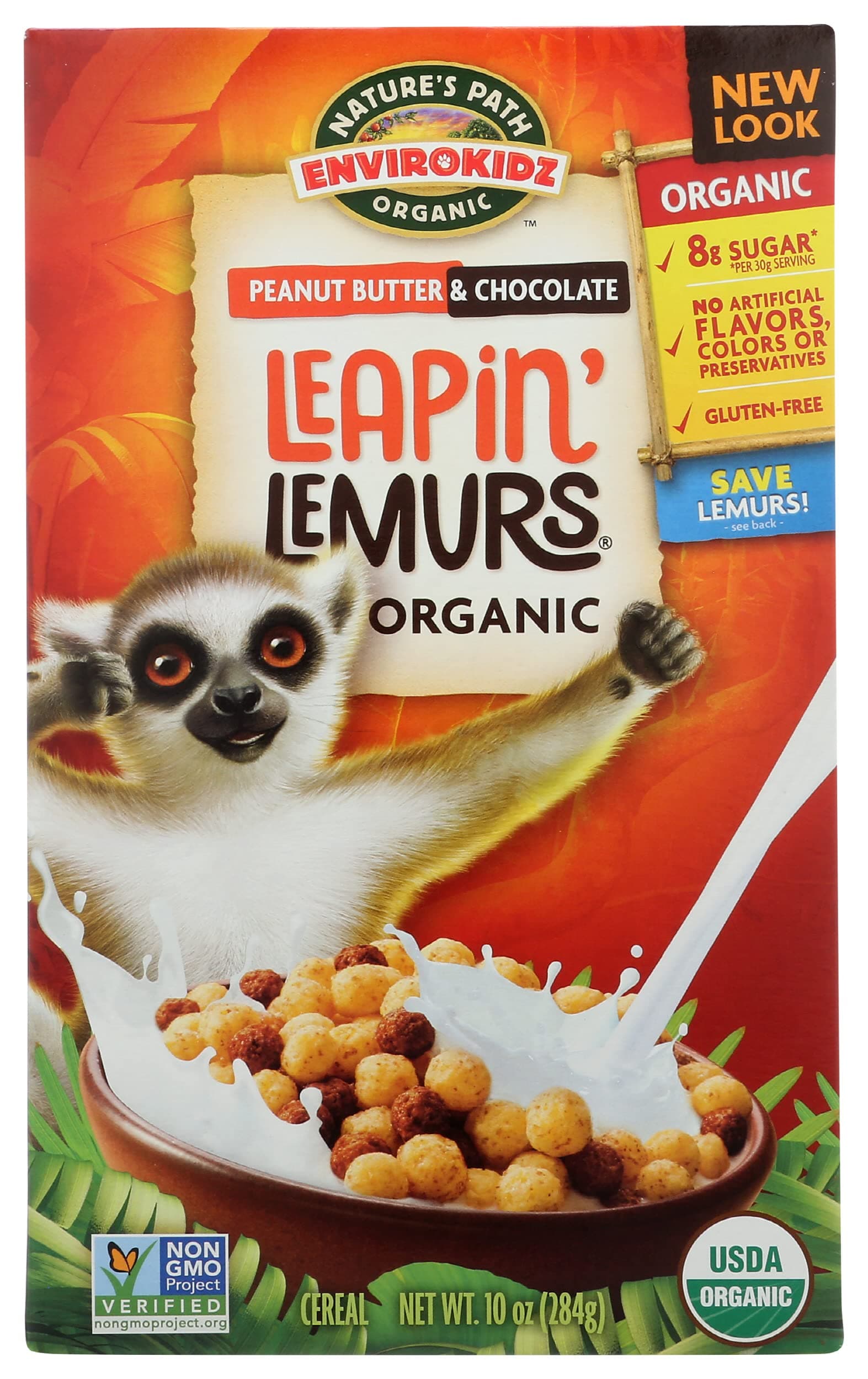 EnviroKidzOrganic Leapin Lemurs Cereal ( 12x10 OZ) ( Value Bulk Multi-pack)USDA Organic