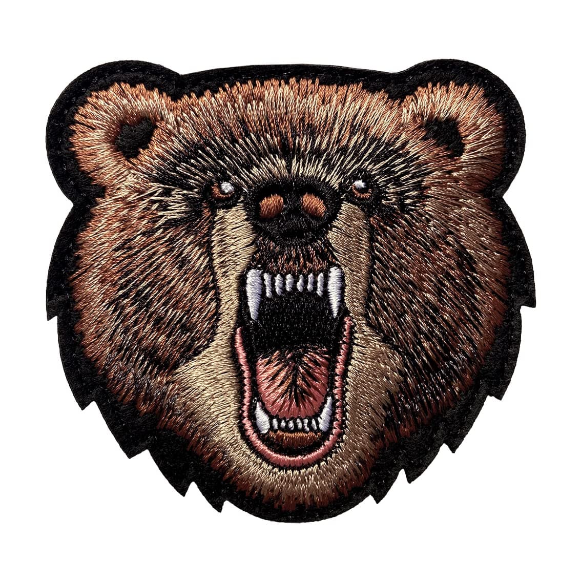 Bear Patch Embroidered Armbands Badges Patch Hook & Loop Patches 3" x 3.15" Sized