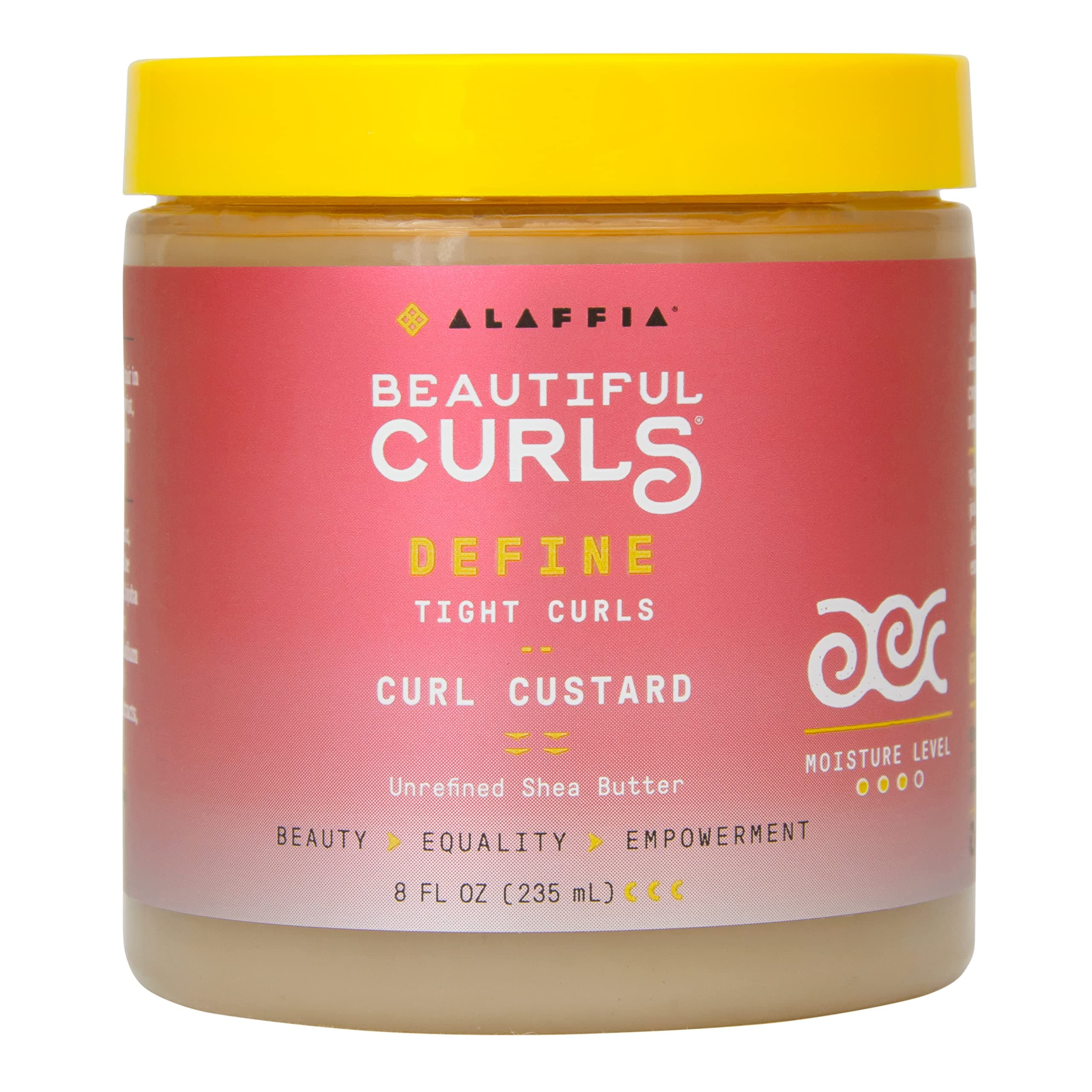 Alaffia, Beautiful Curls, Curl Control Custard, All Curls, Unrefined Shea Butter, 8 fl oz (235 ml)