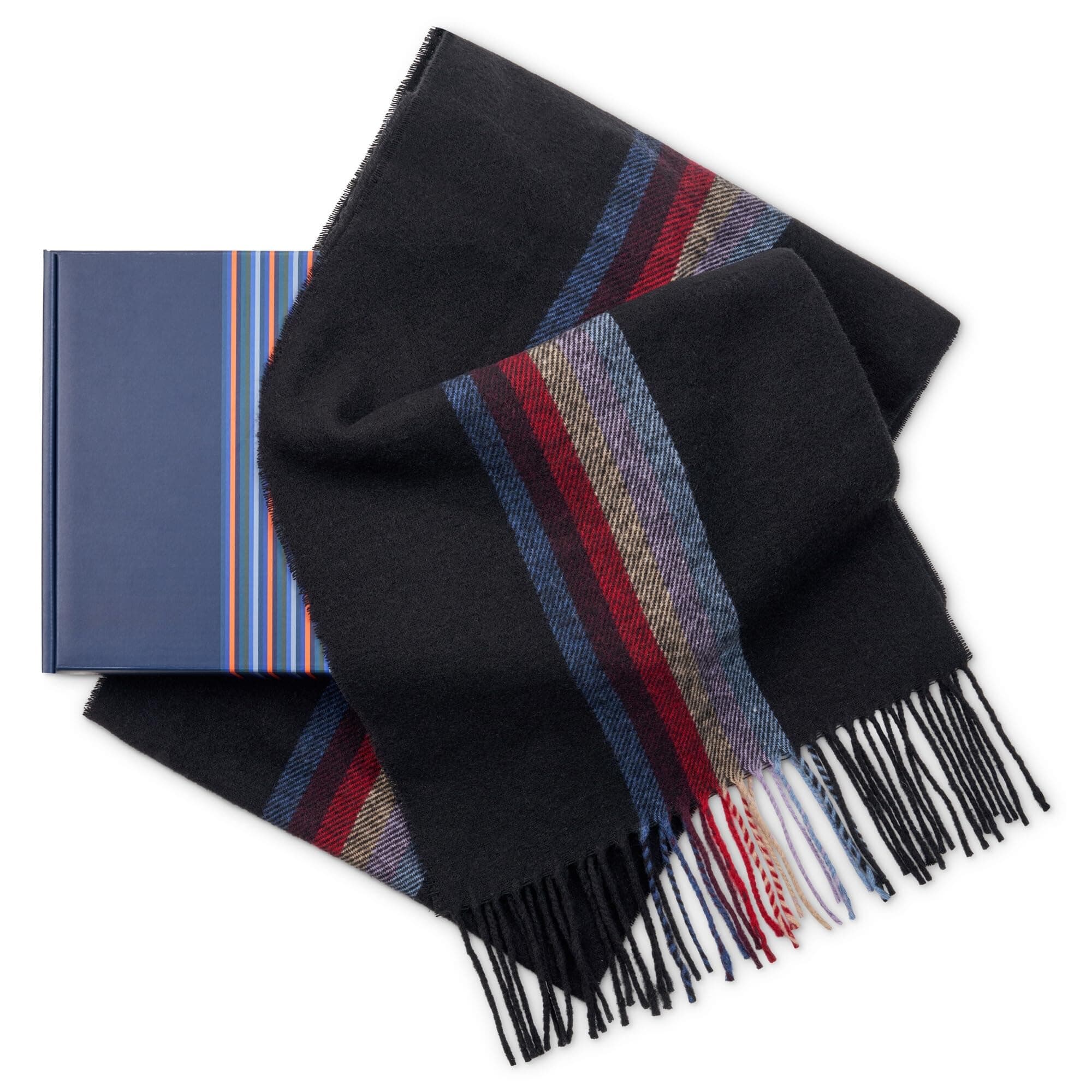 Men's Scarf Gift Boxed - Made in ITALY - Elevate Your Winter Style with Italian Wool Blend Scarf