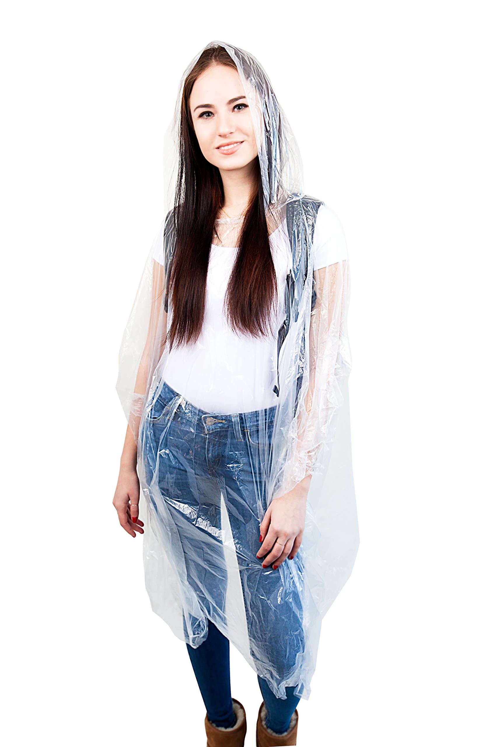 Emergency Disposable Ponchos - 5 & 10 Pack