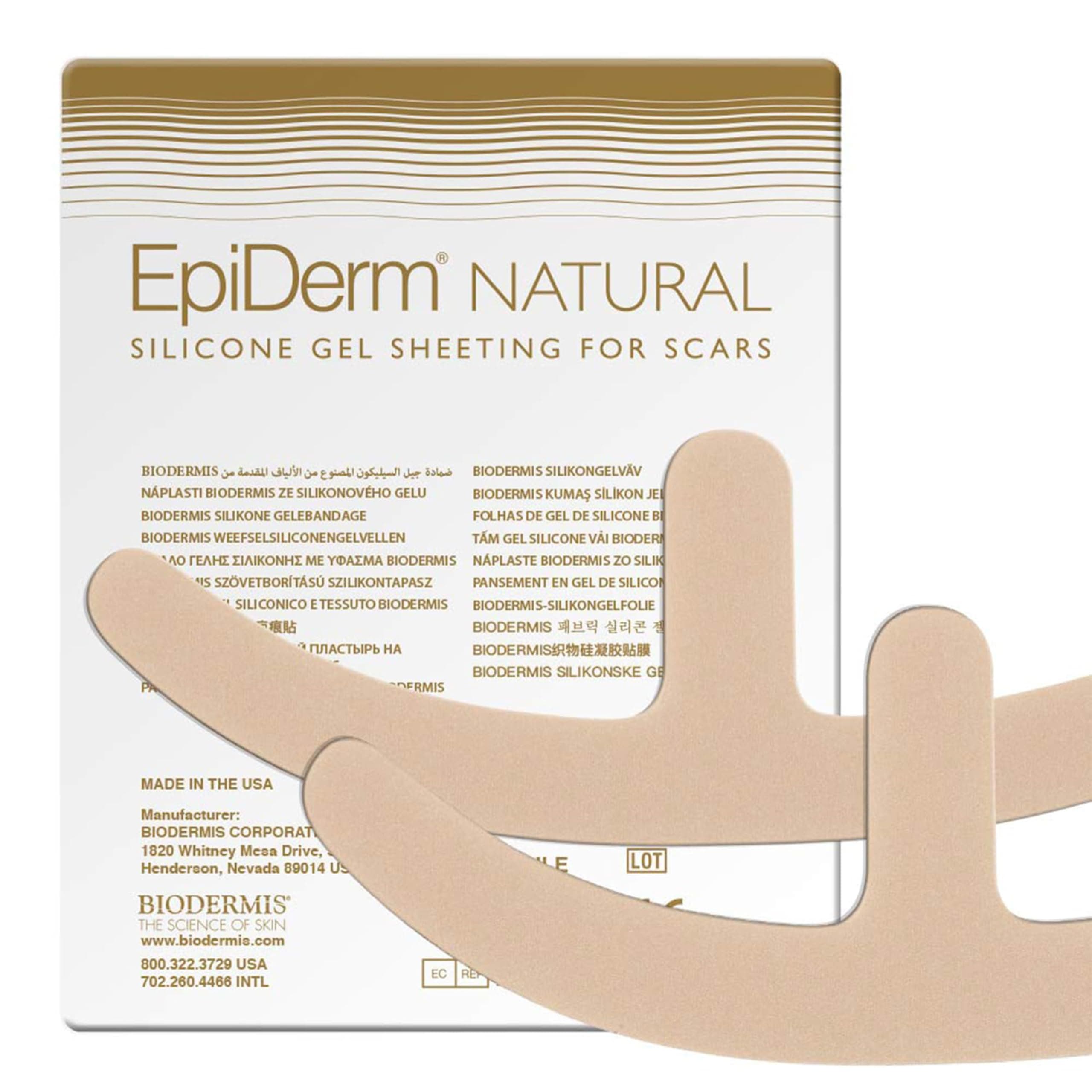 Biodermis Epi-Derm Mastopexy (1 Pair) (Natural) Silicone Scar Sheets