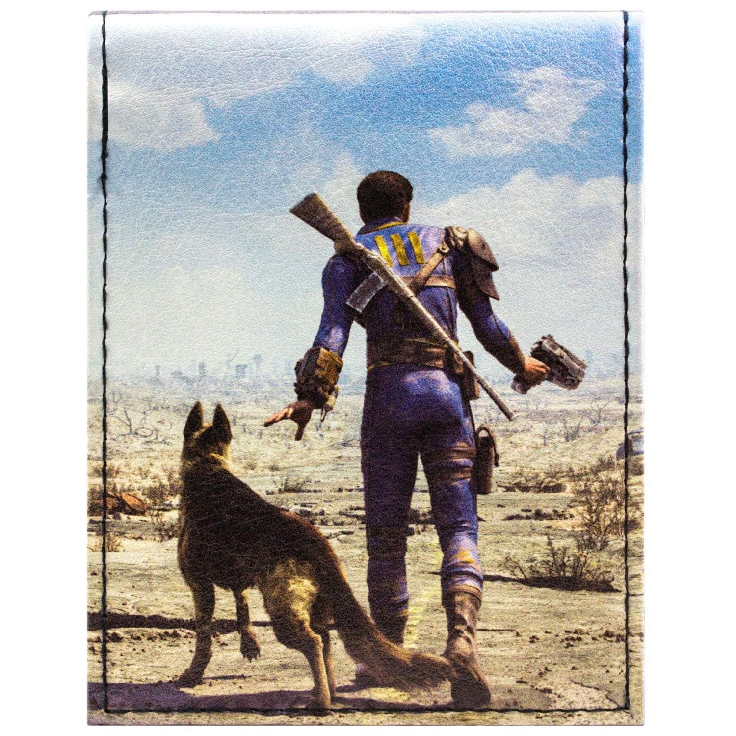 Fallout 4 Dogmeat & Sole Survivor Black ID & Card Bi-Fold Wallet
