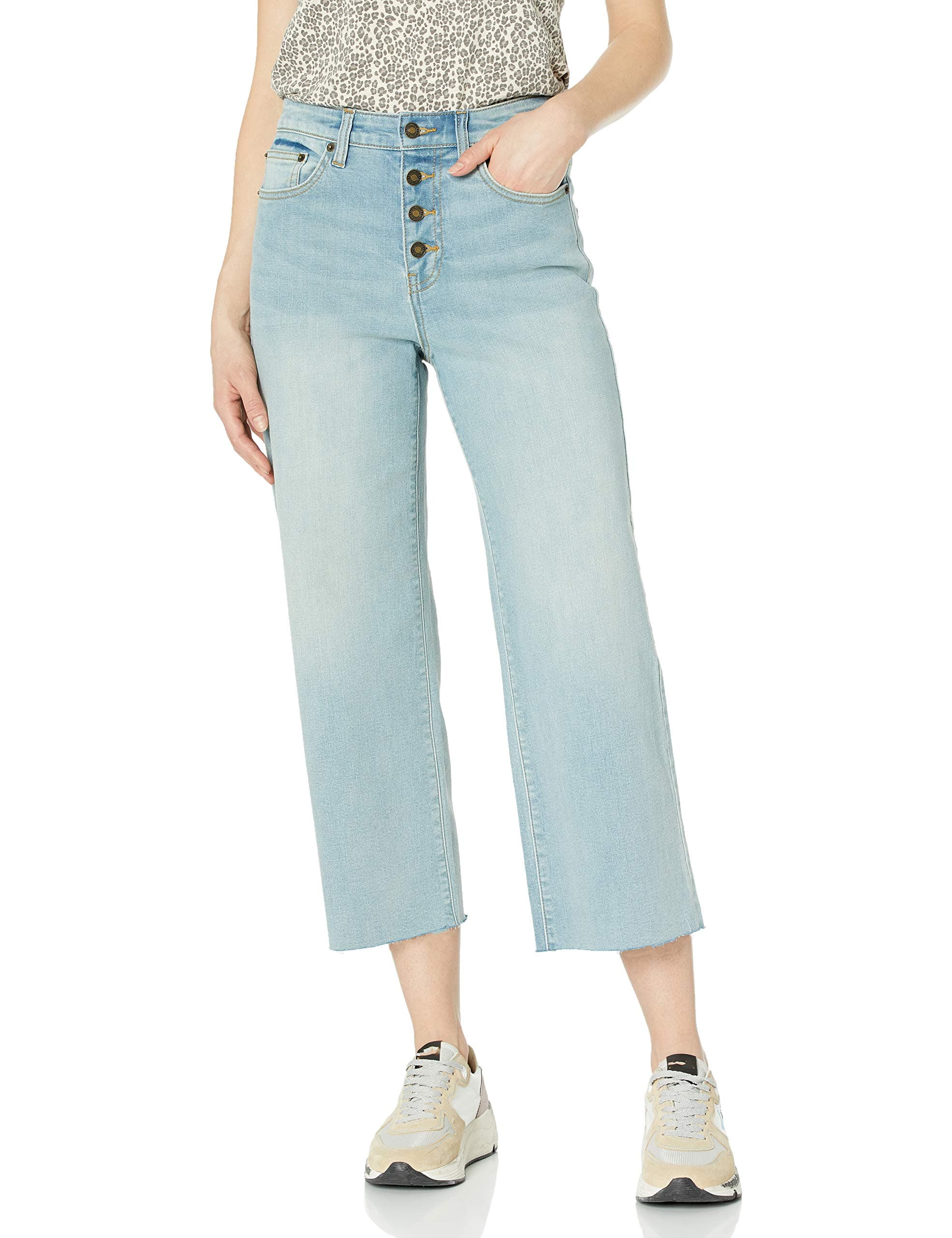 Goodthreads Women's High-Rise Wide Leg Cropped Jean