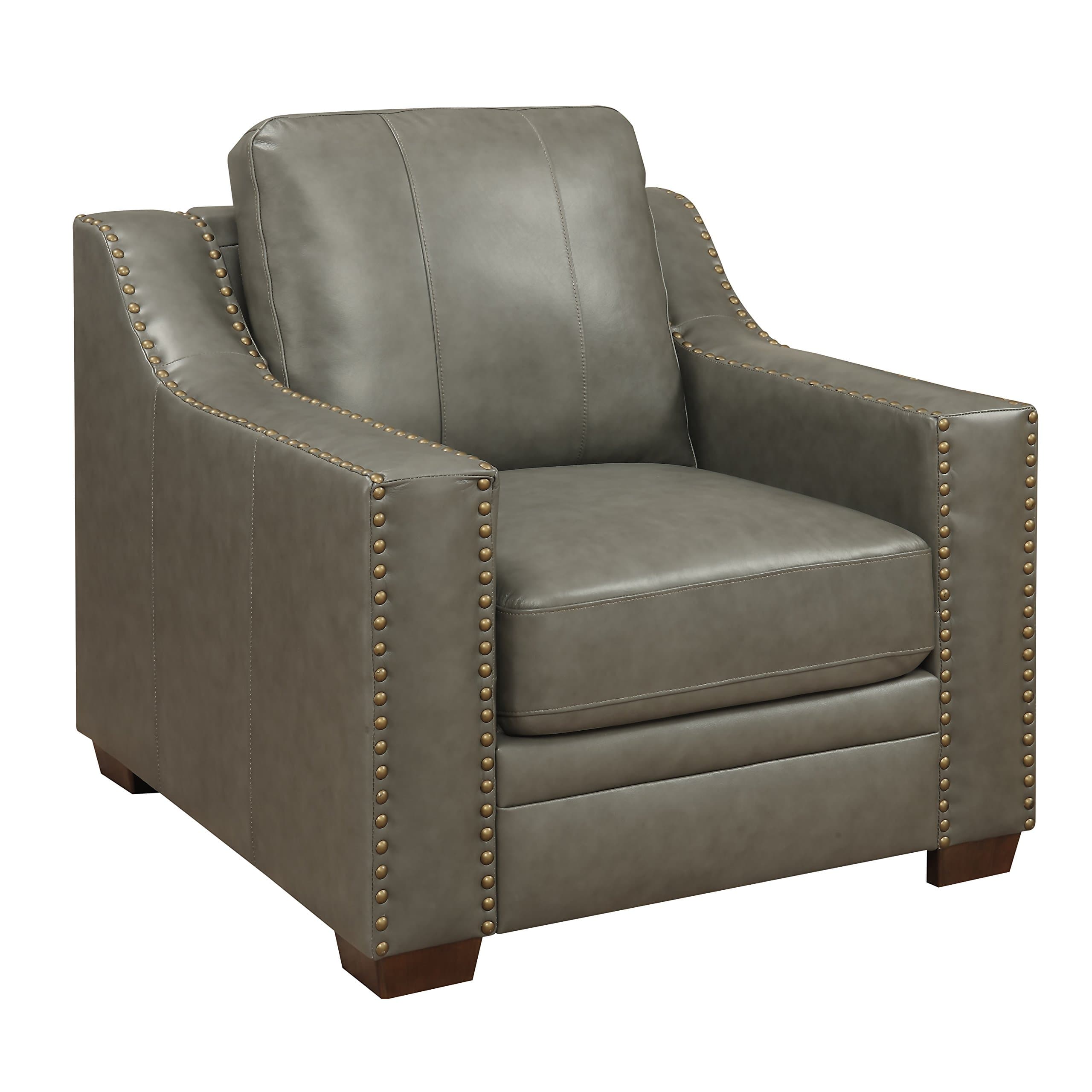 Stylistics Harrison Arm Chair, 37" x 39" x 39", Grey