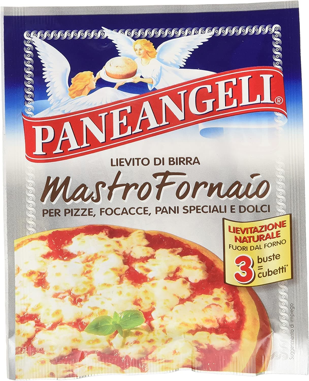 6 x Paneangeli Lievito di Birra Mastro Fornaio Brewer's Yeast Pizza Mix Cake 3 x 7 g