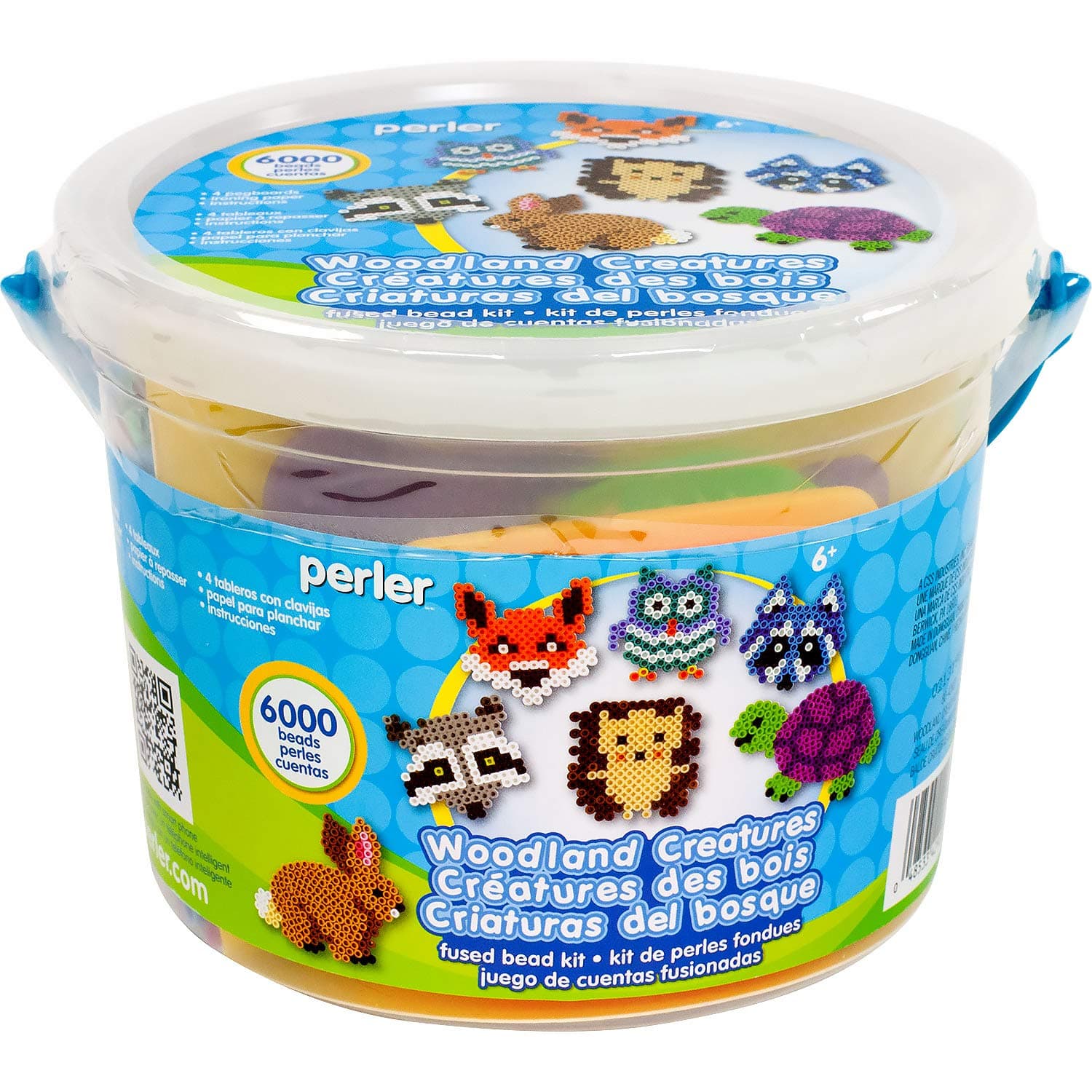 PerlerFused Bead Kit Bucket 6000pc Wood Creatures