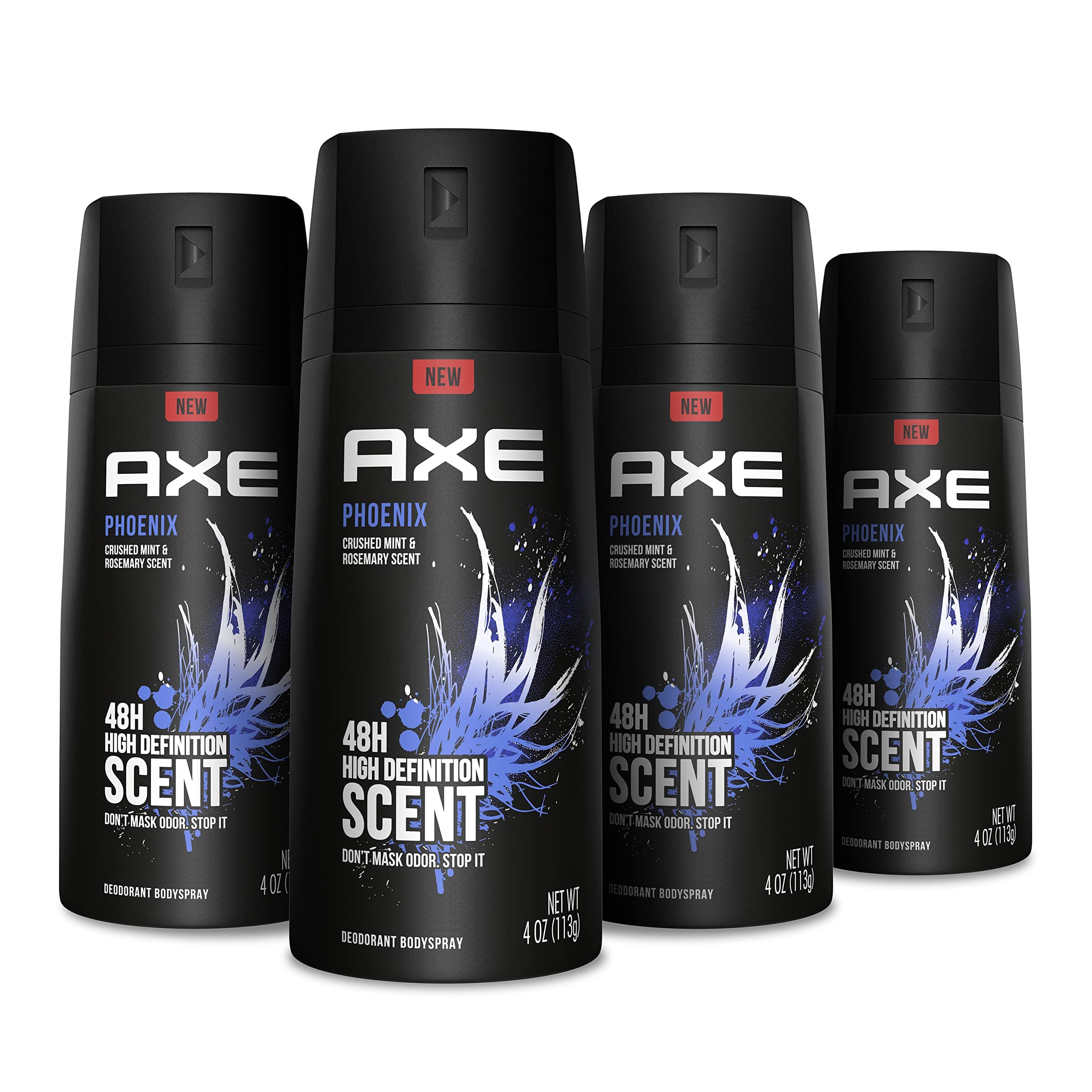 Body Spray Deodorant For Long Lasting Odor Protection, Phoenix Deodorant For Men Formulated Without Aluminum 4oz 4 Count