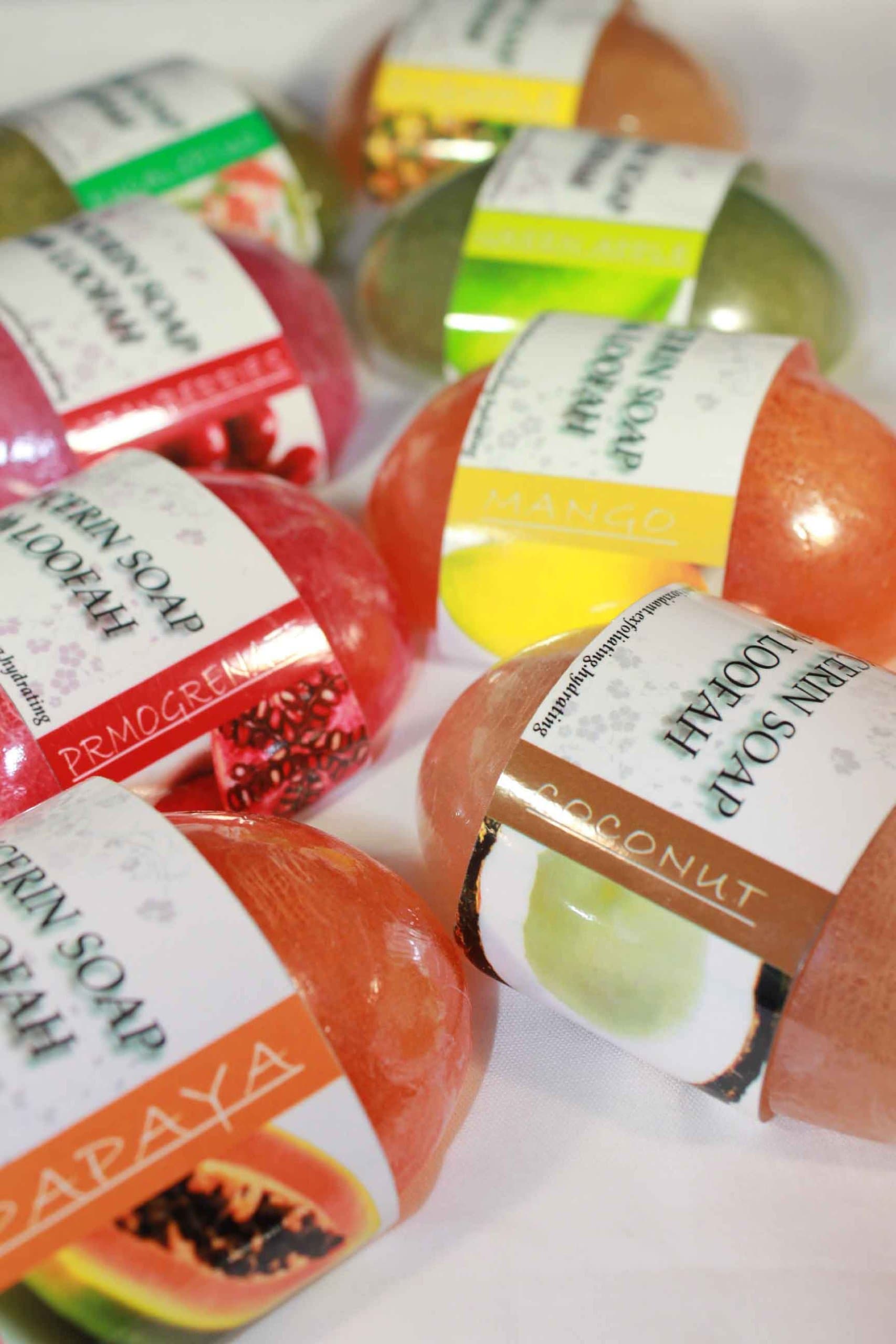 Body Creations Glycerin Soap with Loofah - 8 Bars Variety Pack