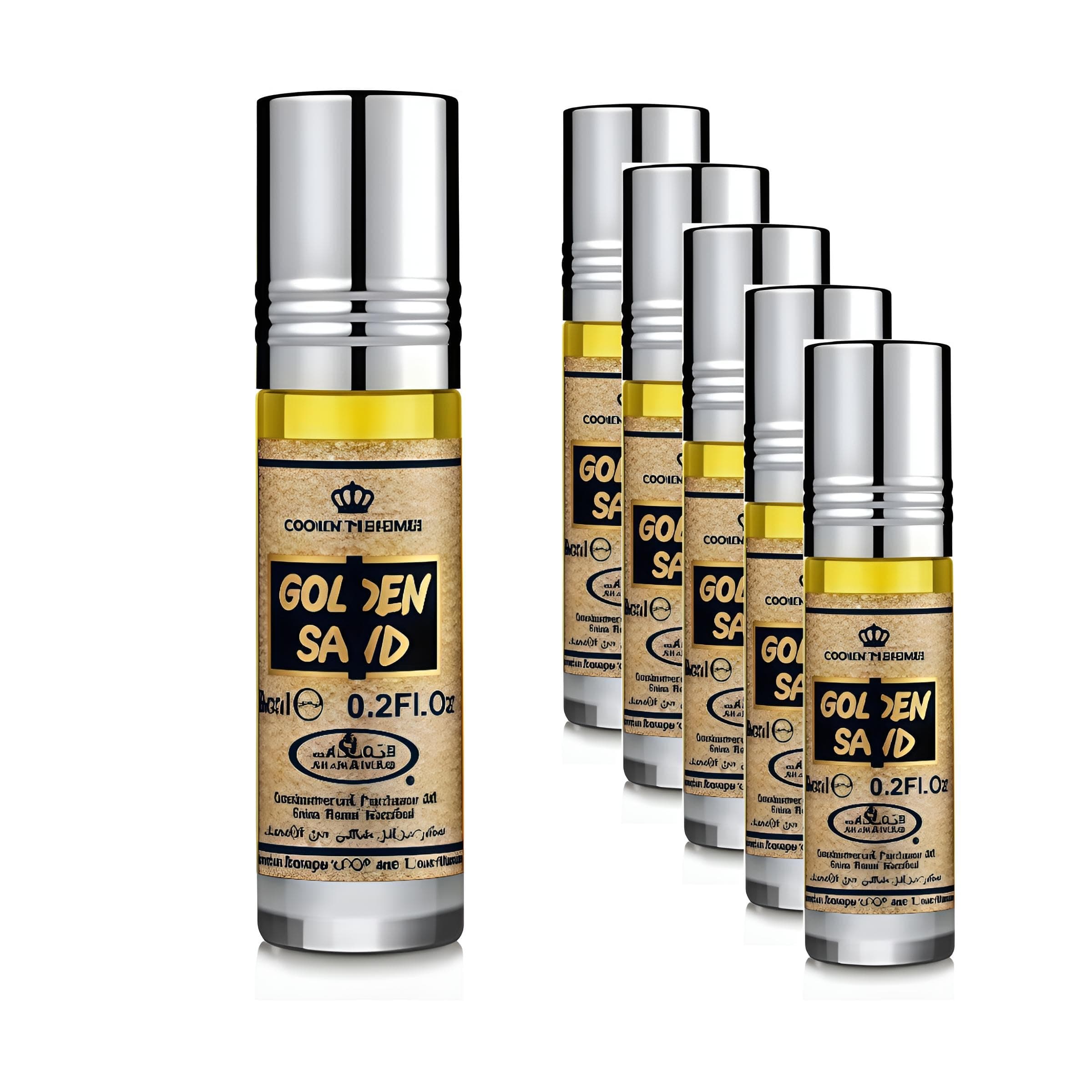 Crown Perfumes - Golden Sand Perfume Oil Roll On - 6ml (Pack of 6)