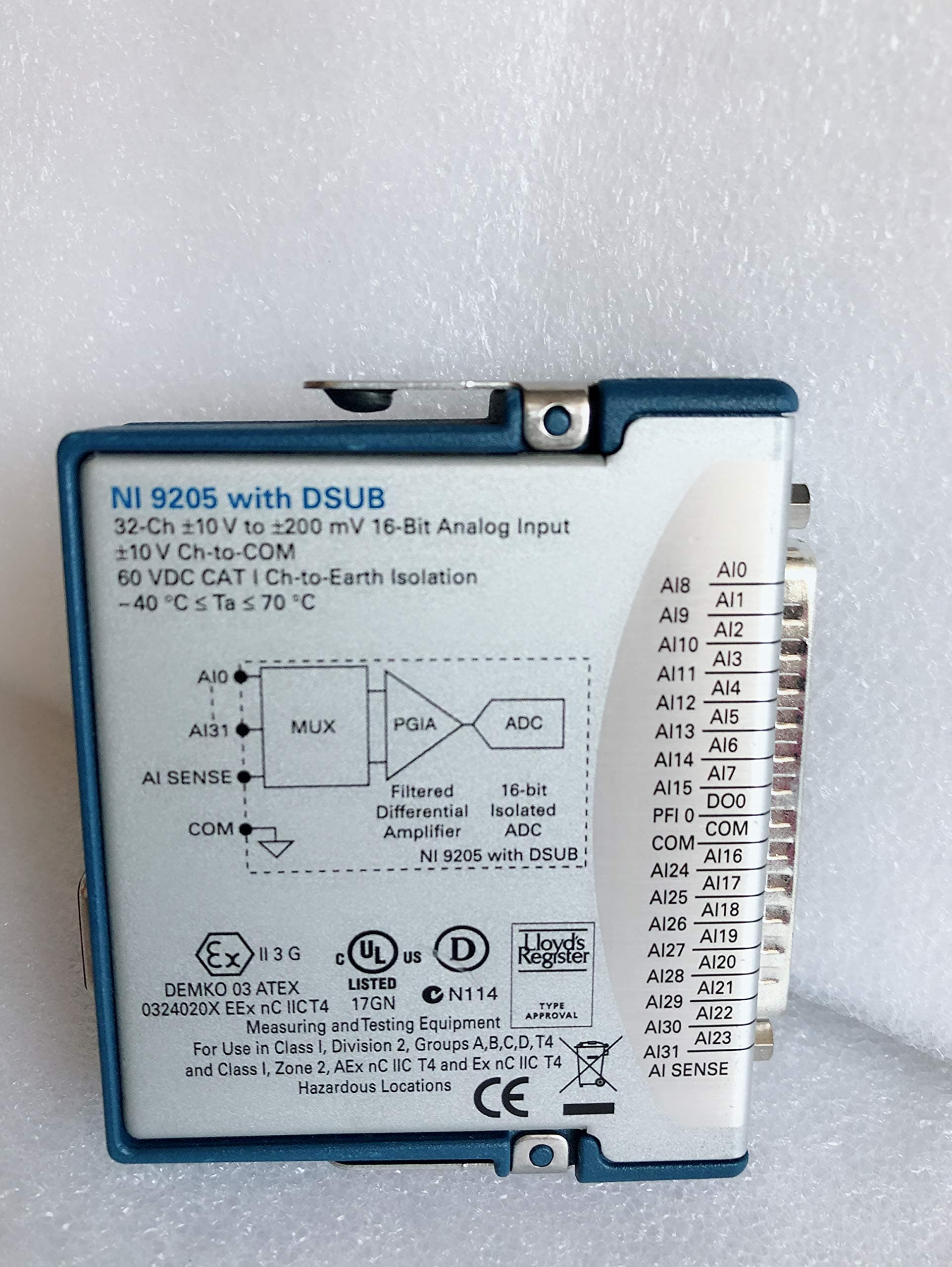 National InstrumentsNI-9205 with DSUB