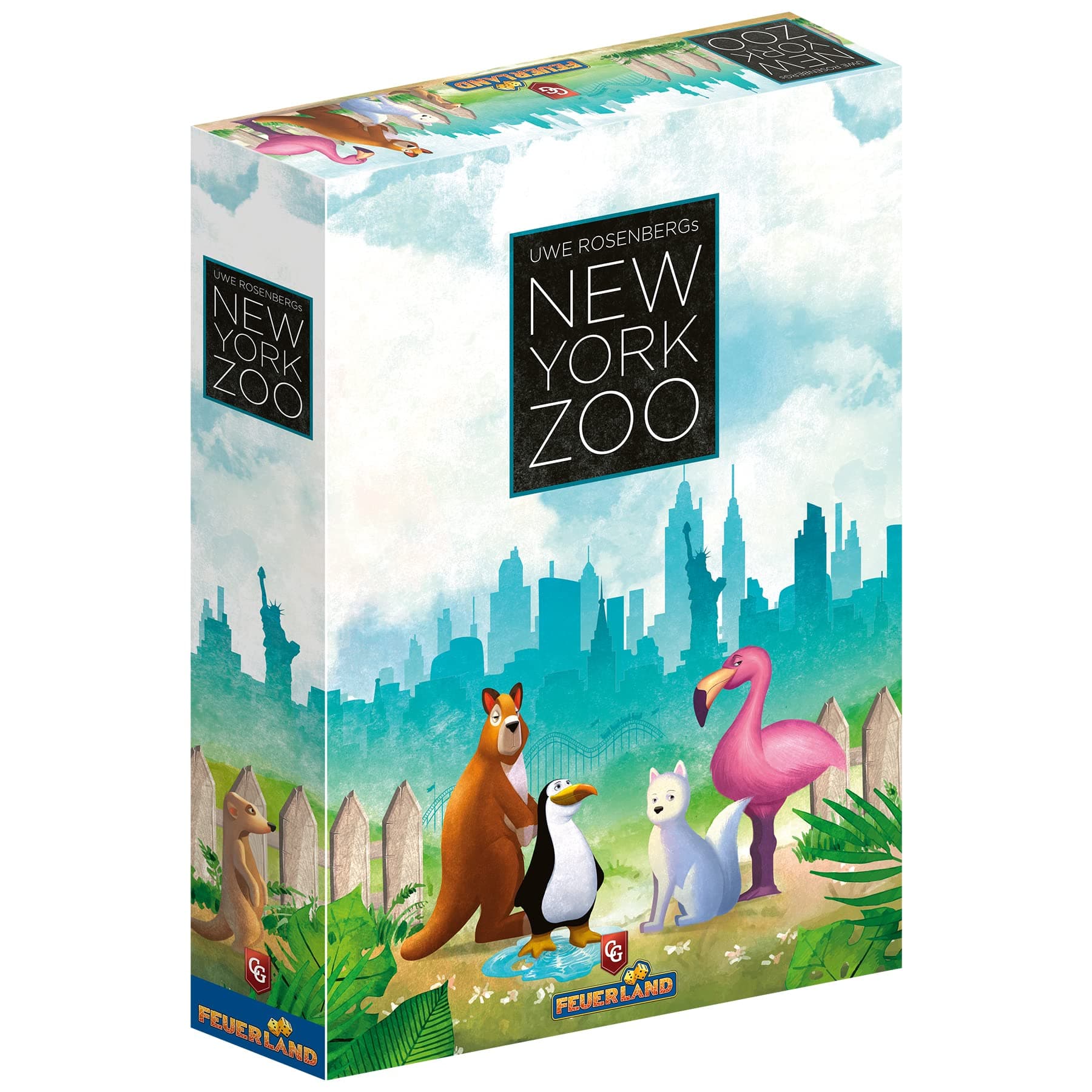 New York Zoo, Strategy Board Game, Build Your Own Zoo, Easy to Learn, 1 to 5 Players, 60 Minute Play Time, for Ages 10 and Up