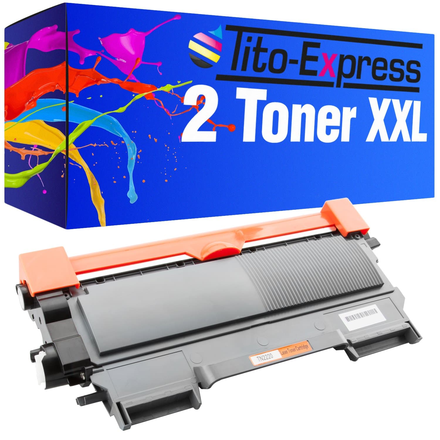 Tito-Express PlatinumSerie 2 Toner compatible with Brother TN-2220 XXL Black 6.000 pages HL-2215 HL-2240 HL2240D HL-2240L HL-2250DN HL-2270DW MFC-7360N MFC-7460DN MFC-7860DW DCP-7060D DCP-7060N DCP-7065DN DCP-7070DW