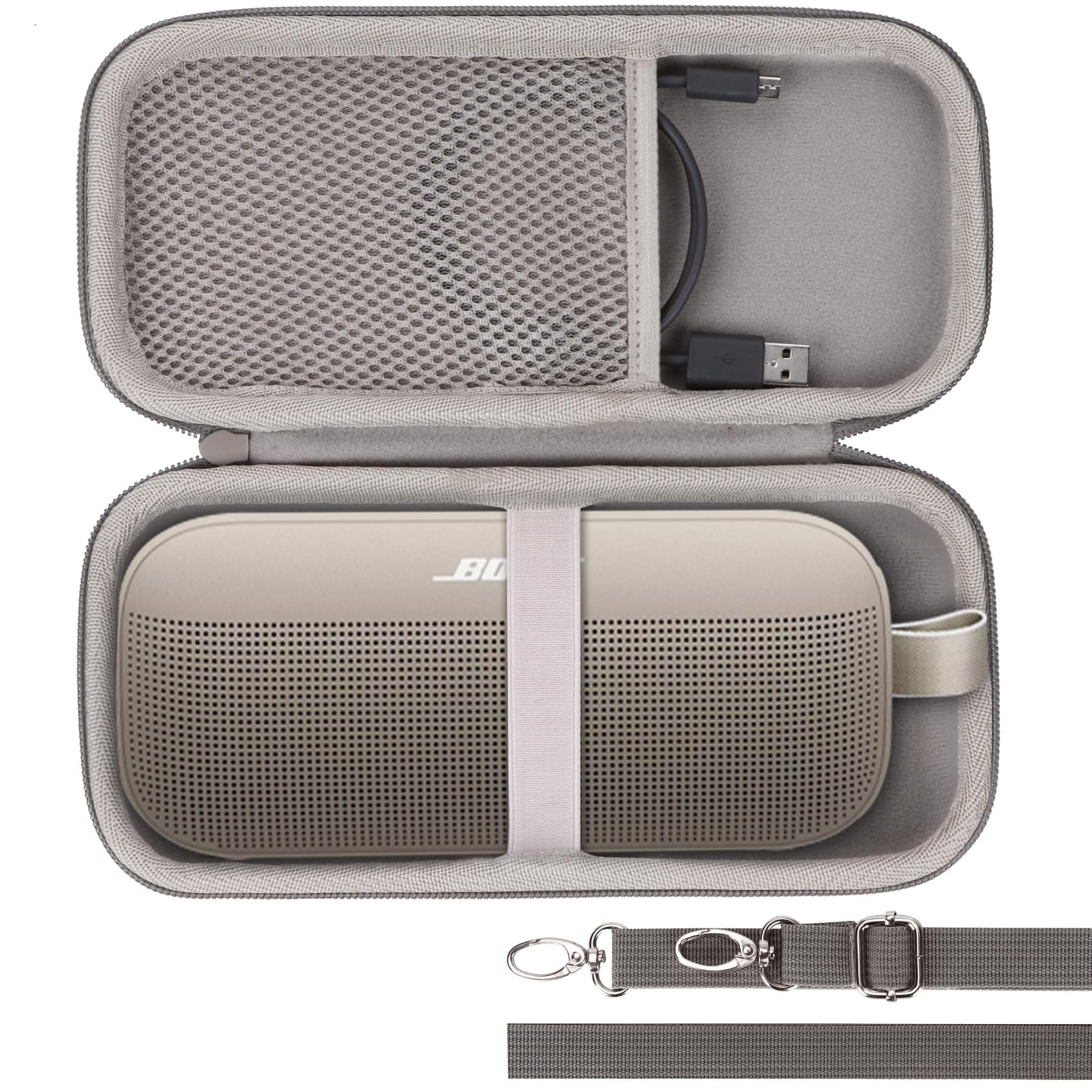 - Hard Case Compatible with Bose SoundLink Flex 2nd Gen/Bose SoundLink Flex Portable Speaker, Sandstone Case
