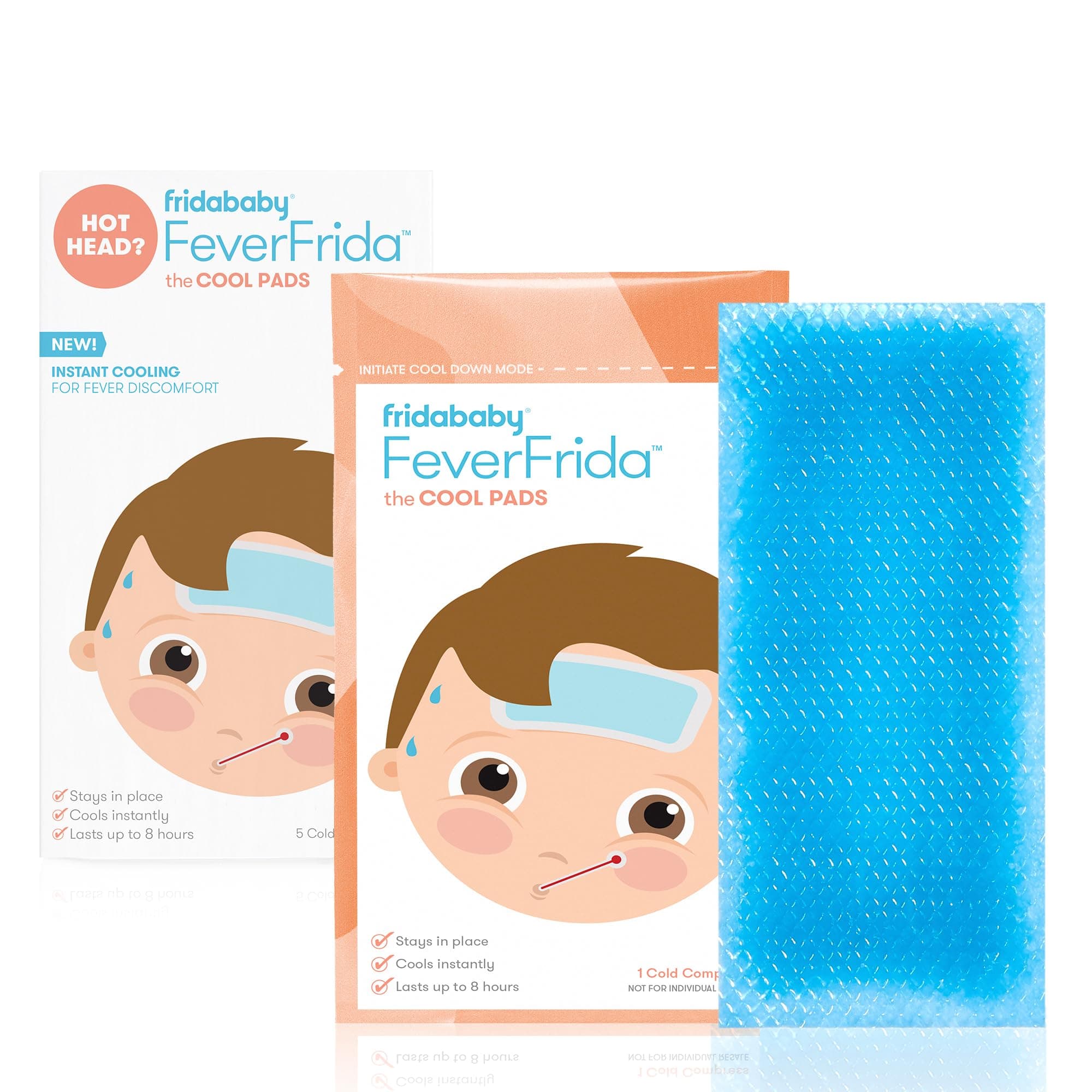 Cool Pads, Fever Patch for Kids, Fever Reducer, Discomfort & Headache Relief, 5 Count