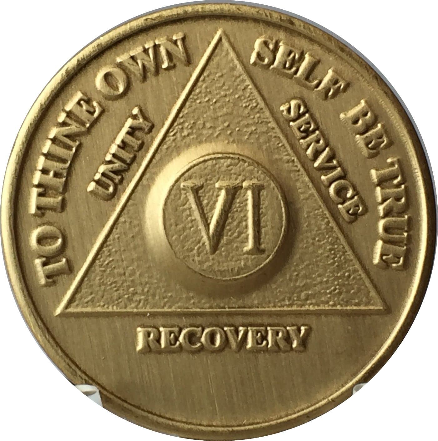 MEDT 6 Year Bronze AA Recovery Medallion / Coin – Anniversary or Birthday Medallions / Coins / Tokens / Chips / Commemorative