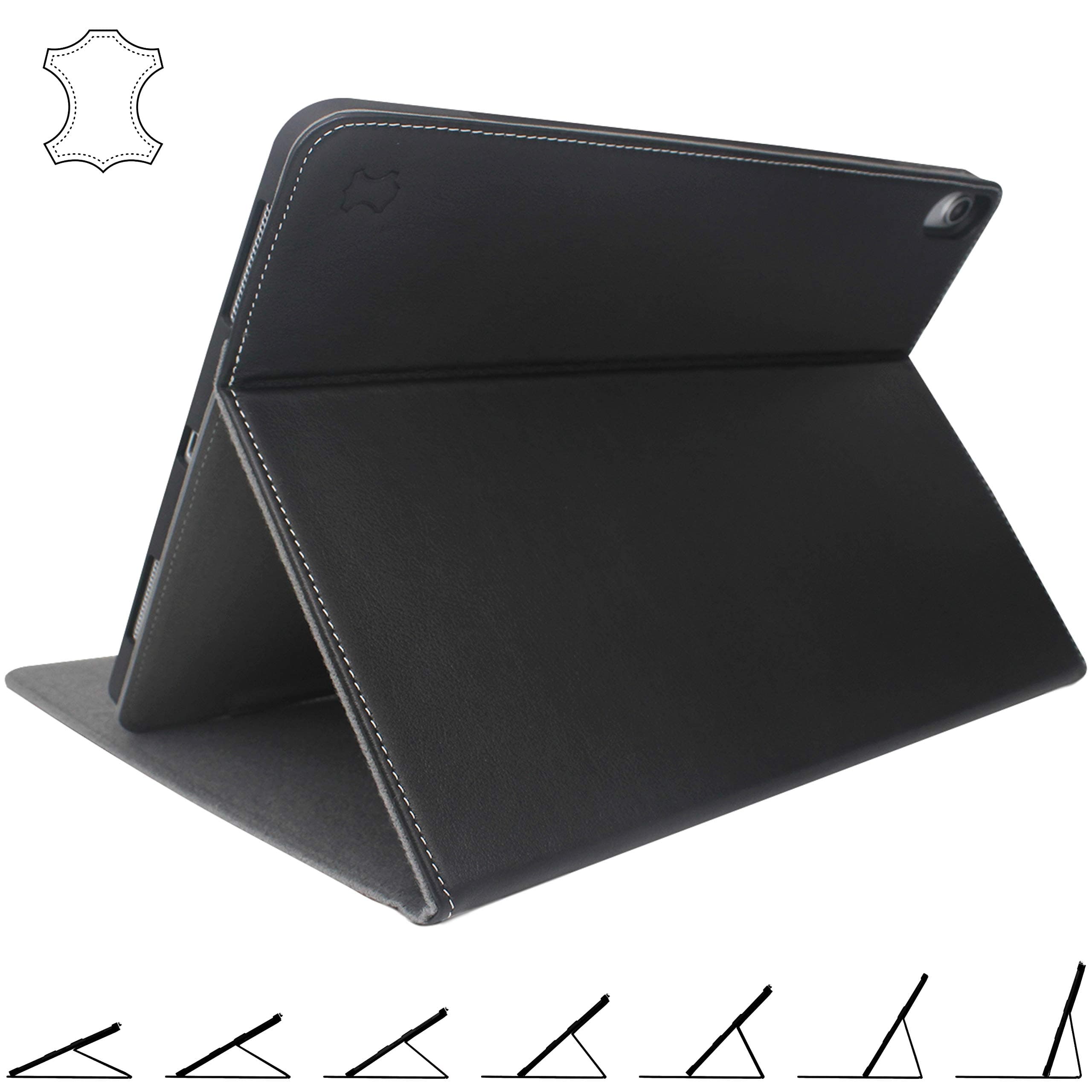 iPad Pro 12.9 Case 2018 Leather with Pencil Holder - Stands at Any Angle - Cover for 3rd Gen 2018/2019 12.9 inch Apple
