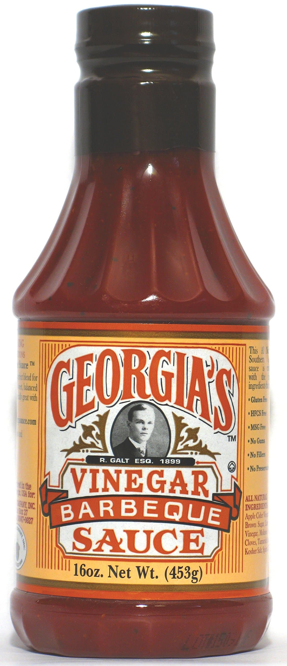 The Sauce Company Georgia's Barbeque Sauce, Vinegar, 16 Ounce