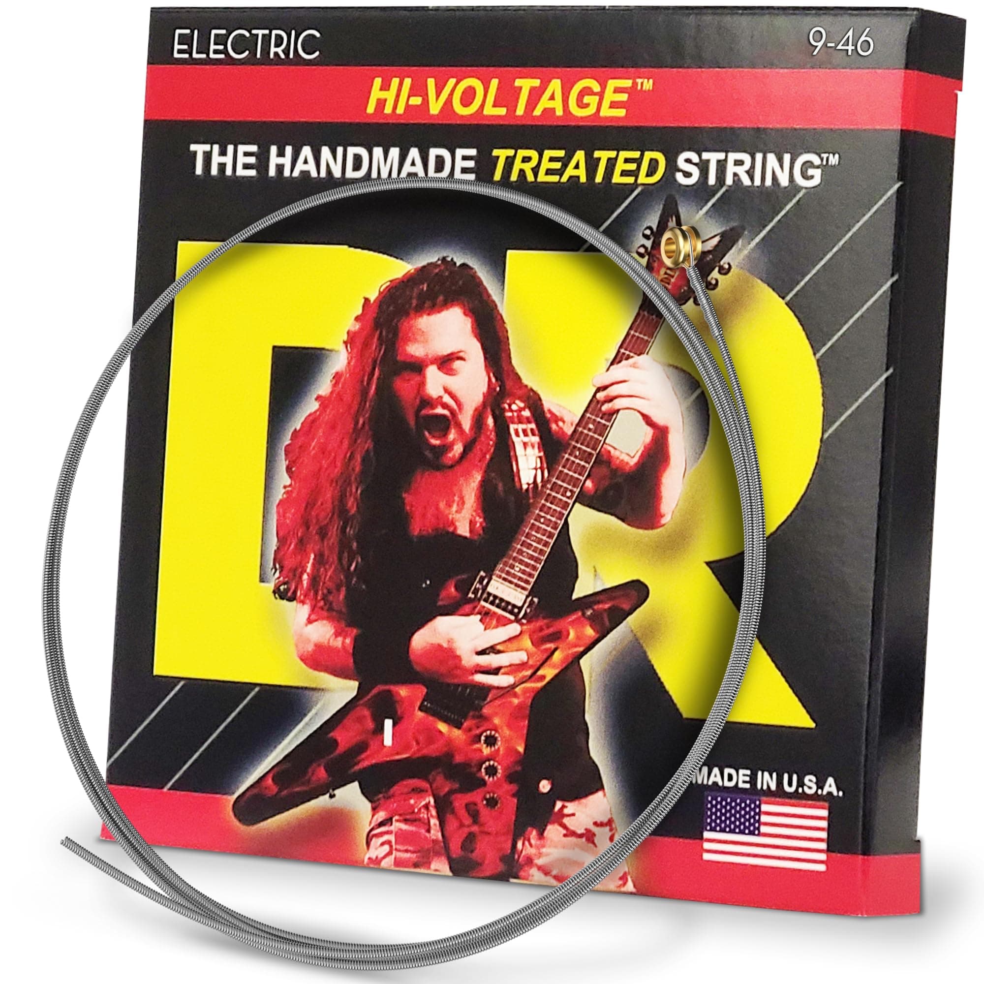 Electric Guitar Strings, Dimebag Darrell Signature, Treated Nickel-Plated, 9-46 (DBG-9/46)
