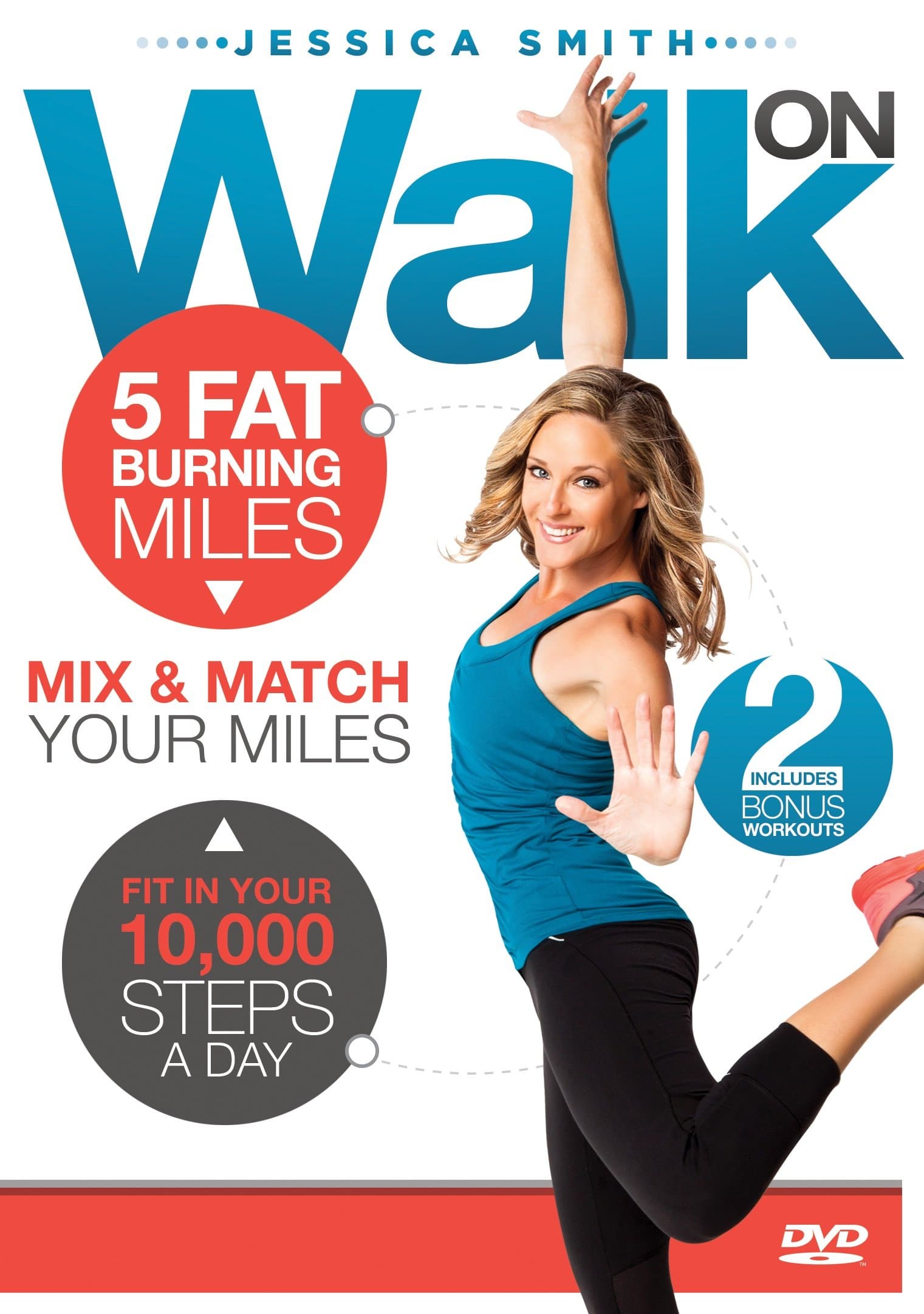 10,000 Steps Weight Loss - Walk On: 5 Fat Burning Miles Walking Exercise DVD
