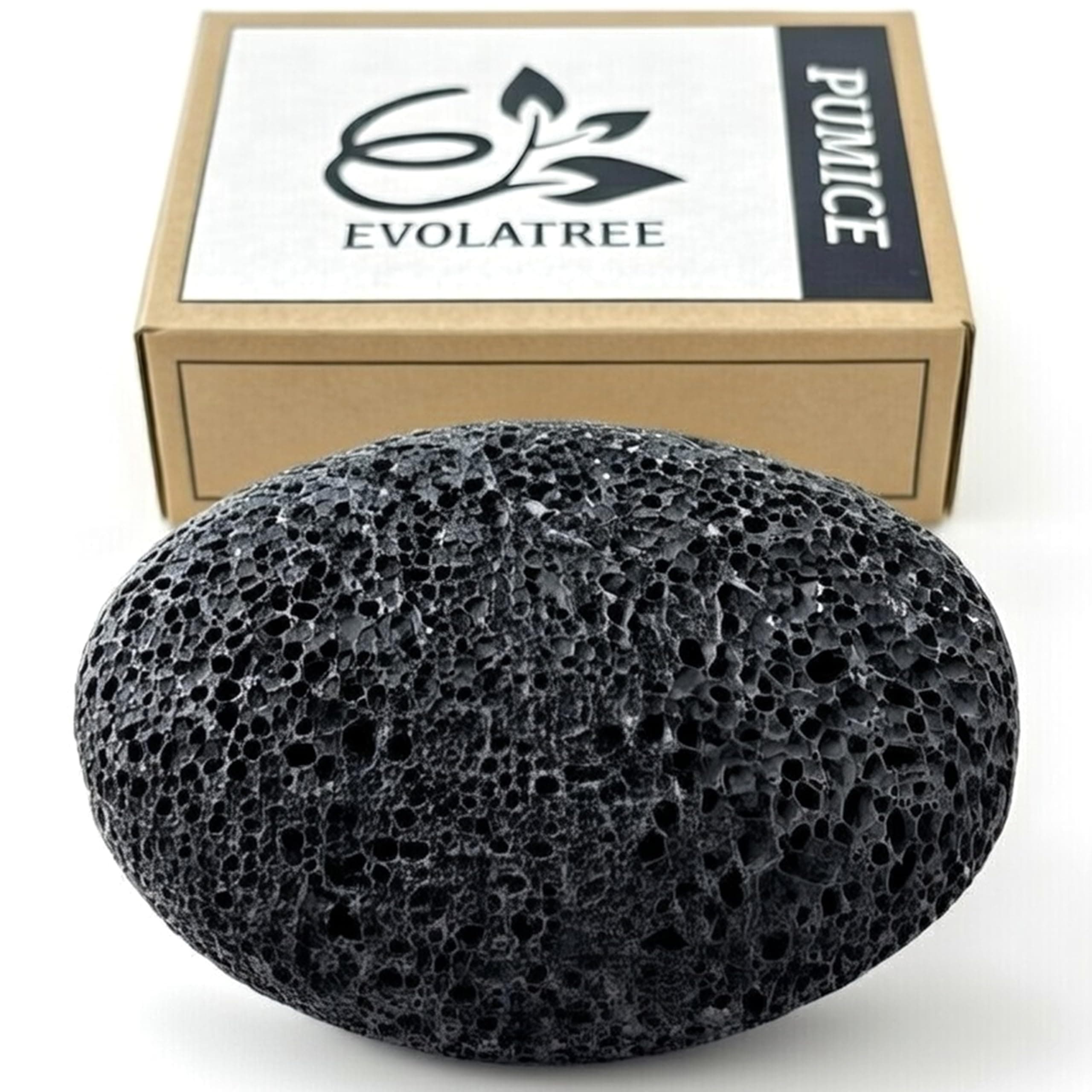 Evolatree Pumice Stone for Feet - Lava Foot Scrub, Cleaning & Exfoliating Hard Dead Skin, Corn & Callus Remover for Hands, Heels - Shower & Bath Wet Foot Scrubber, Scraper Pedicure Supplies Care Tool