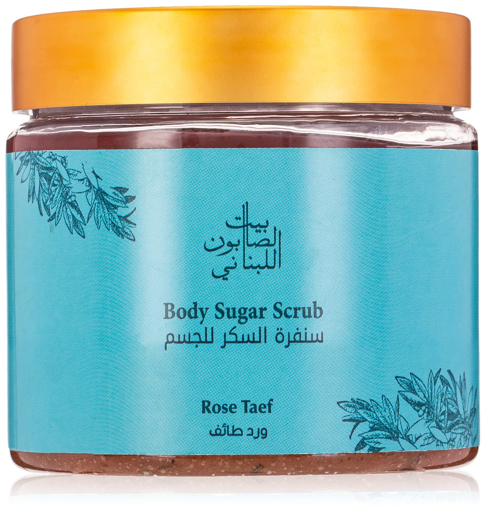Bayt Al Saboun Al Loubnani Body Sugar Scrub - Rose Taef, 500 grams