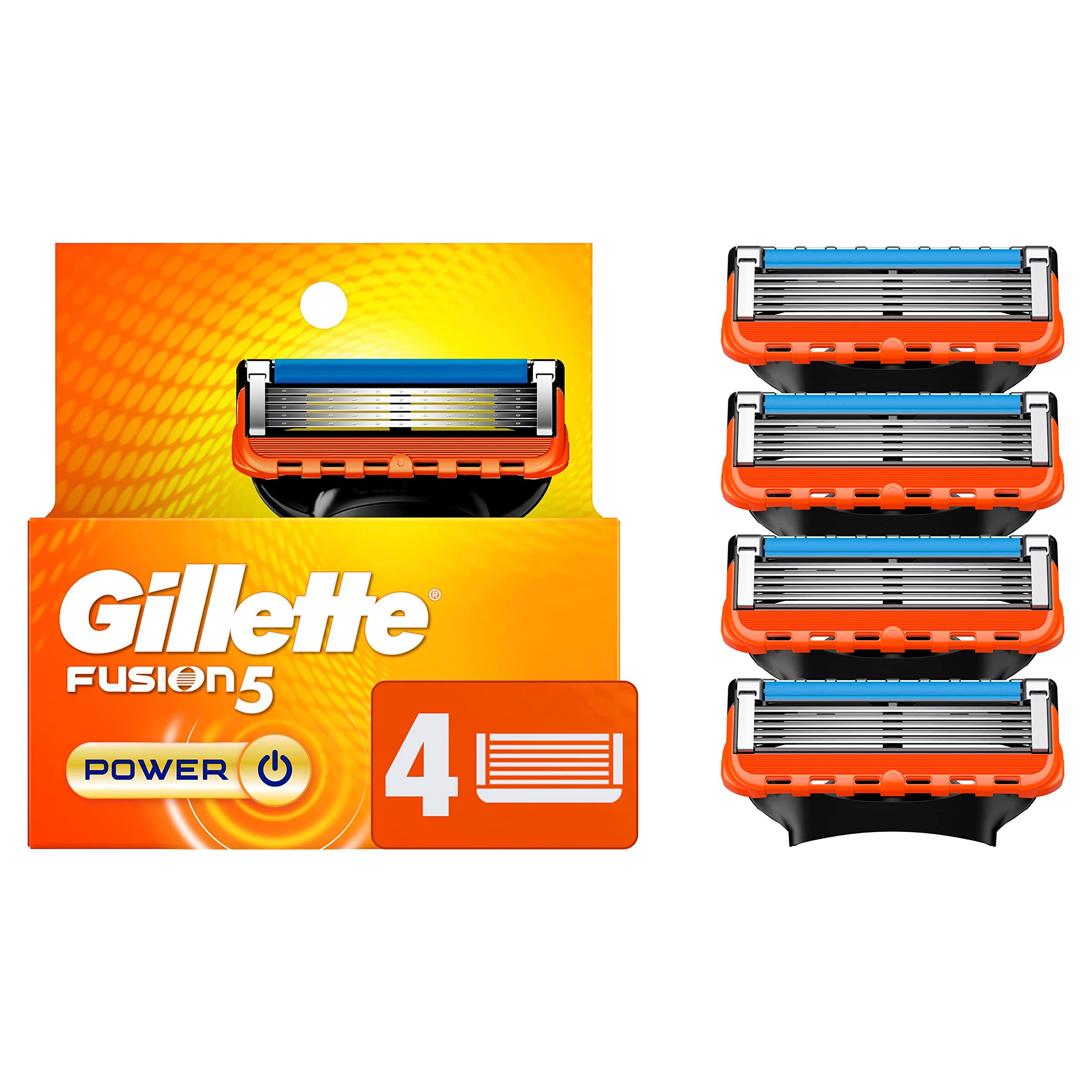 Gillette Fusion5 Men's Razor Blade Refills, 4 Count