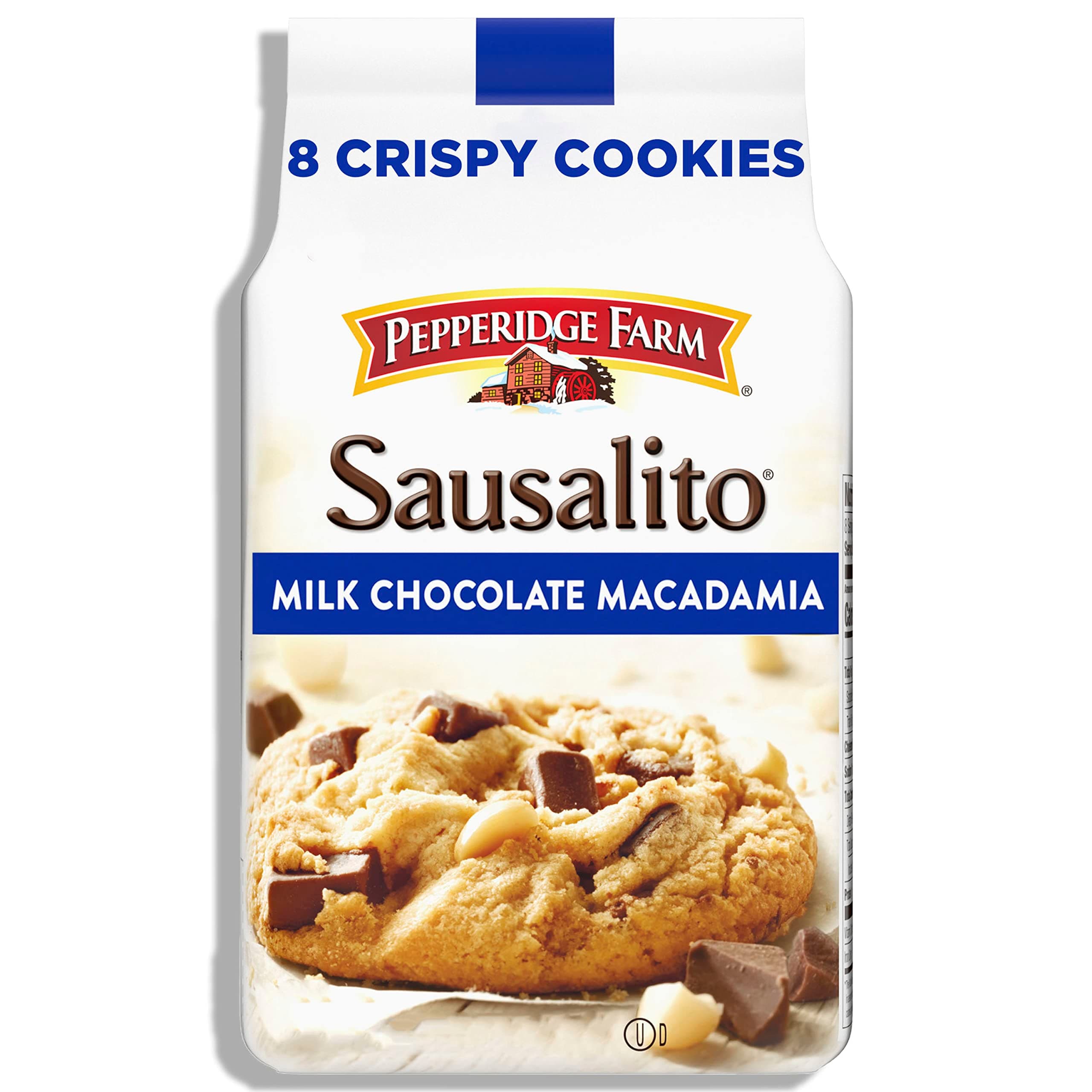 Pepperidge Farm Sausalito Milk Chocolate Macadamia 8 Crispy Cookies 204g