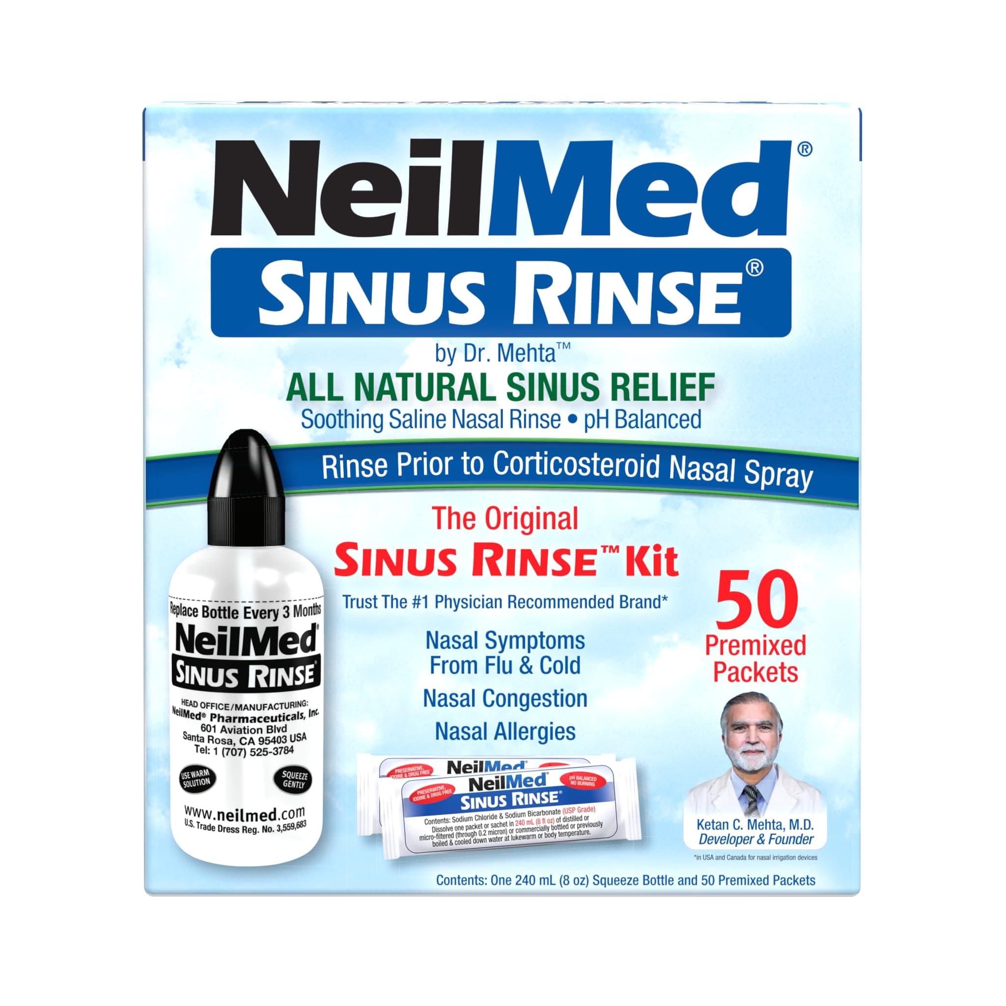 Sinus Rinse - Sinus Nasal Rinse Kit