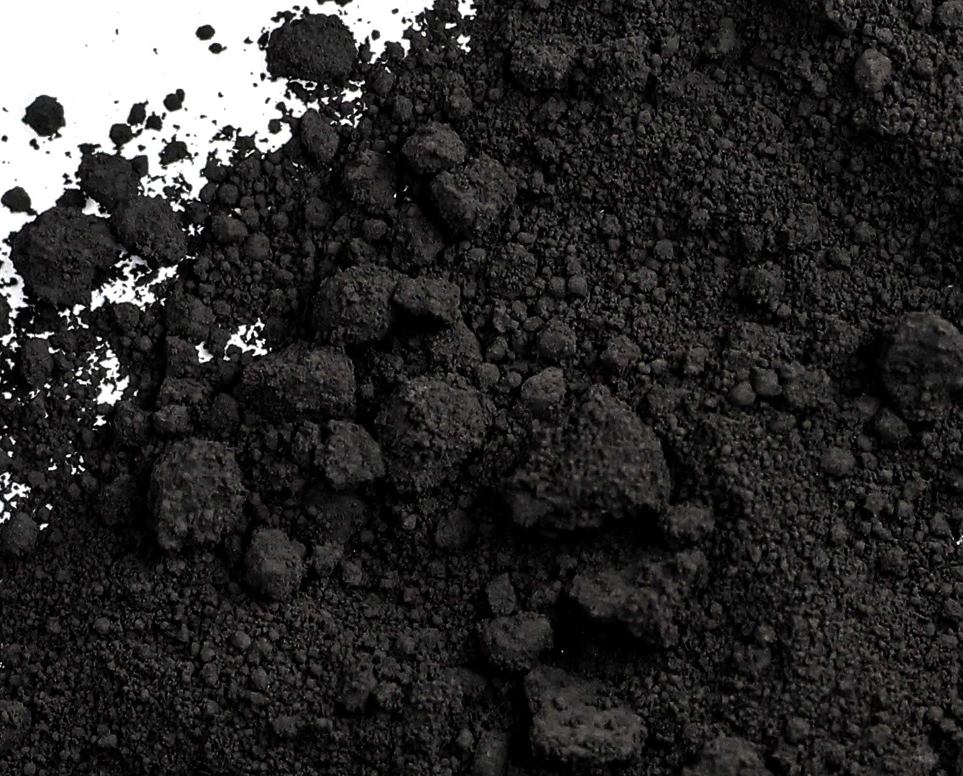 Rock N Soil Black Pigment Powder, Matte Black Iron Oxide Powder, Black Concrete Pigment Powder, Black Grout Dye, Paint Paint for Cement, Clay, Wood Stain, Spatula, Epoxy, 142 ml, Black