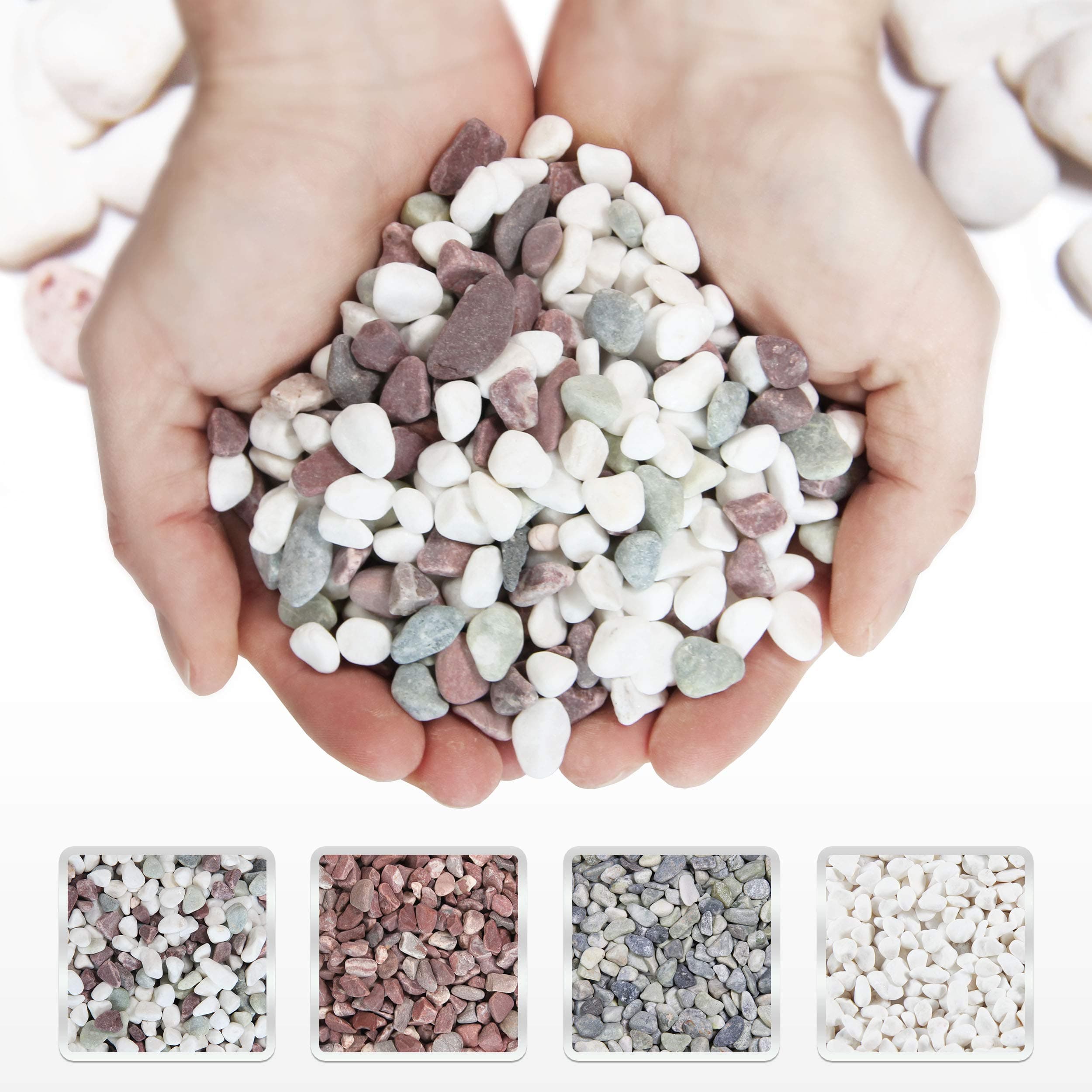 Willowy Mixed Color Decorative Rocks - 10-20 mm - 5lb Bag